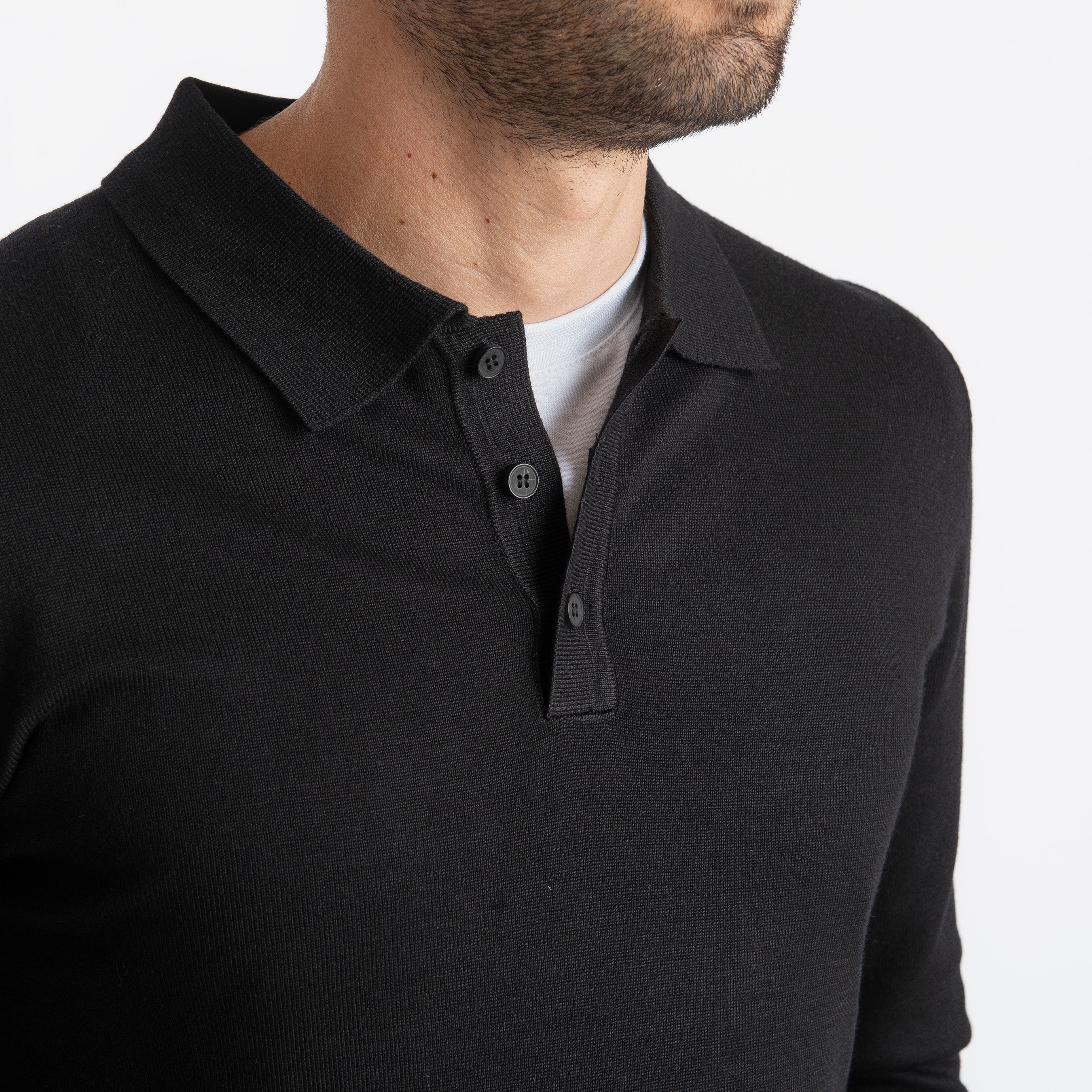 Polo Manica Lunga MP888 Nero