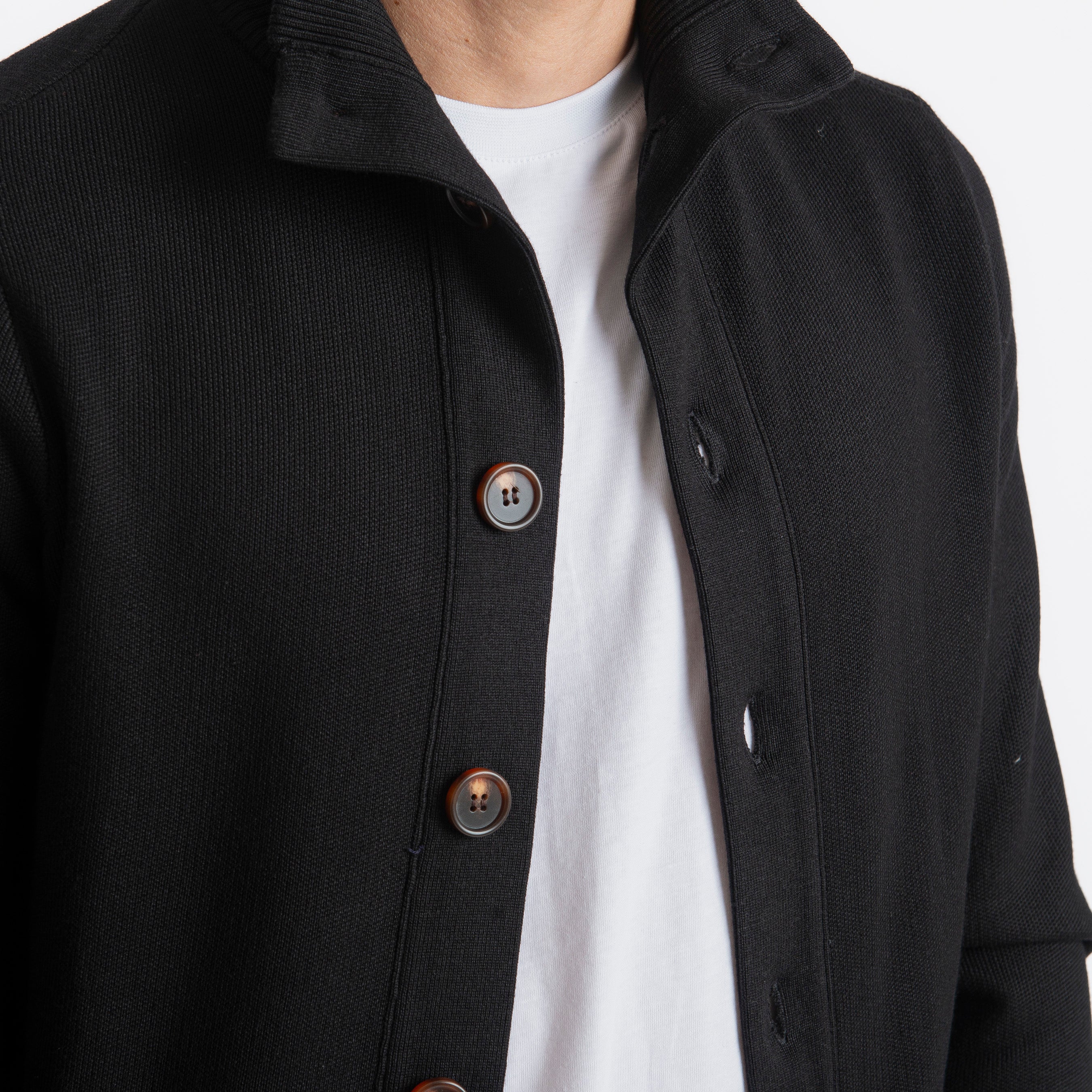 Cardigan con Bottoni Nero