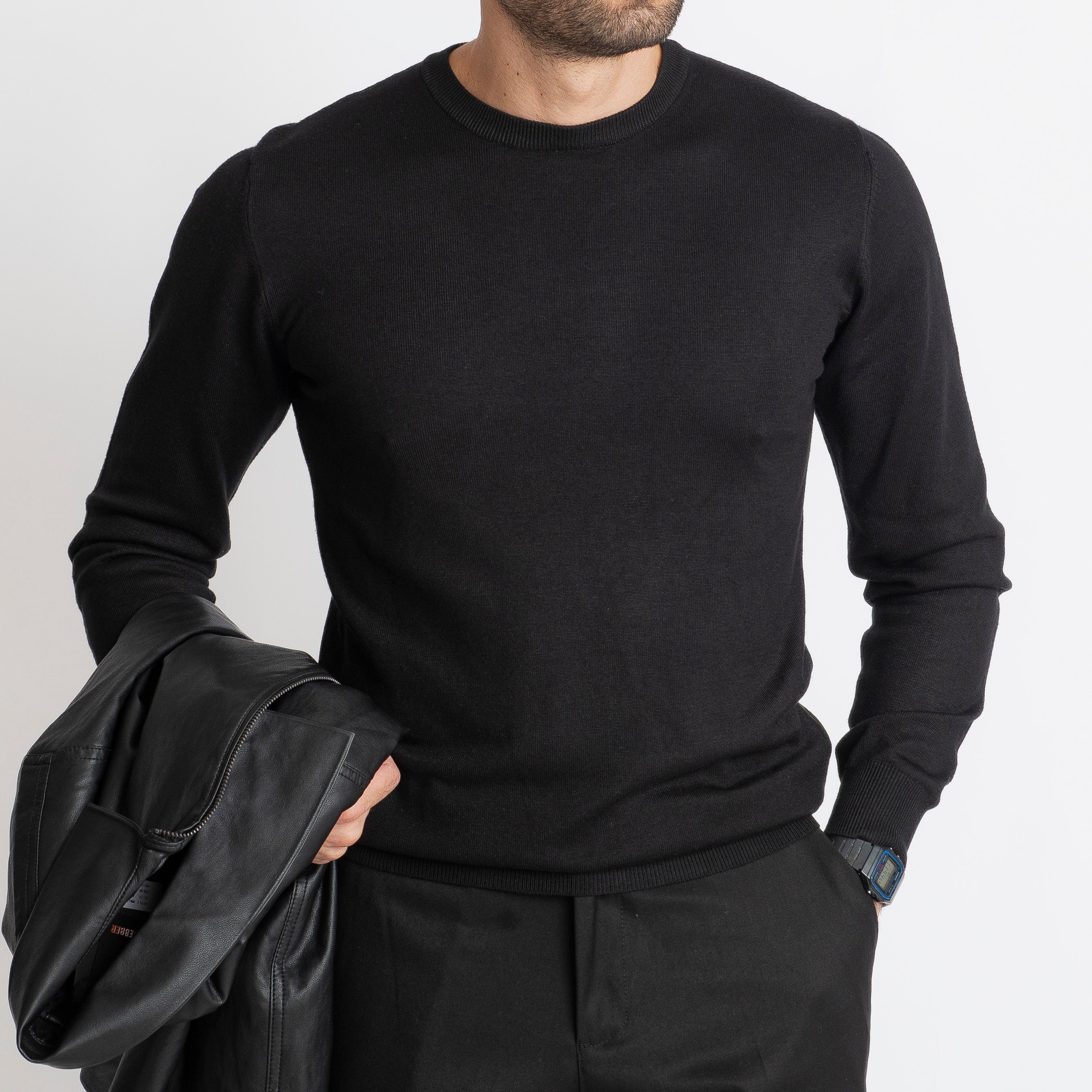 Maglione Girocollo Nero