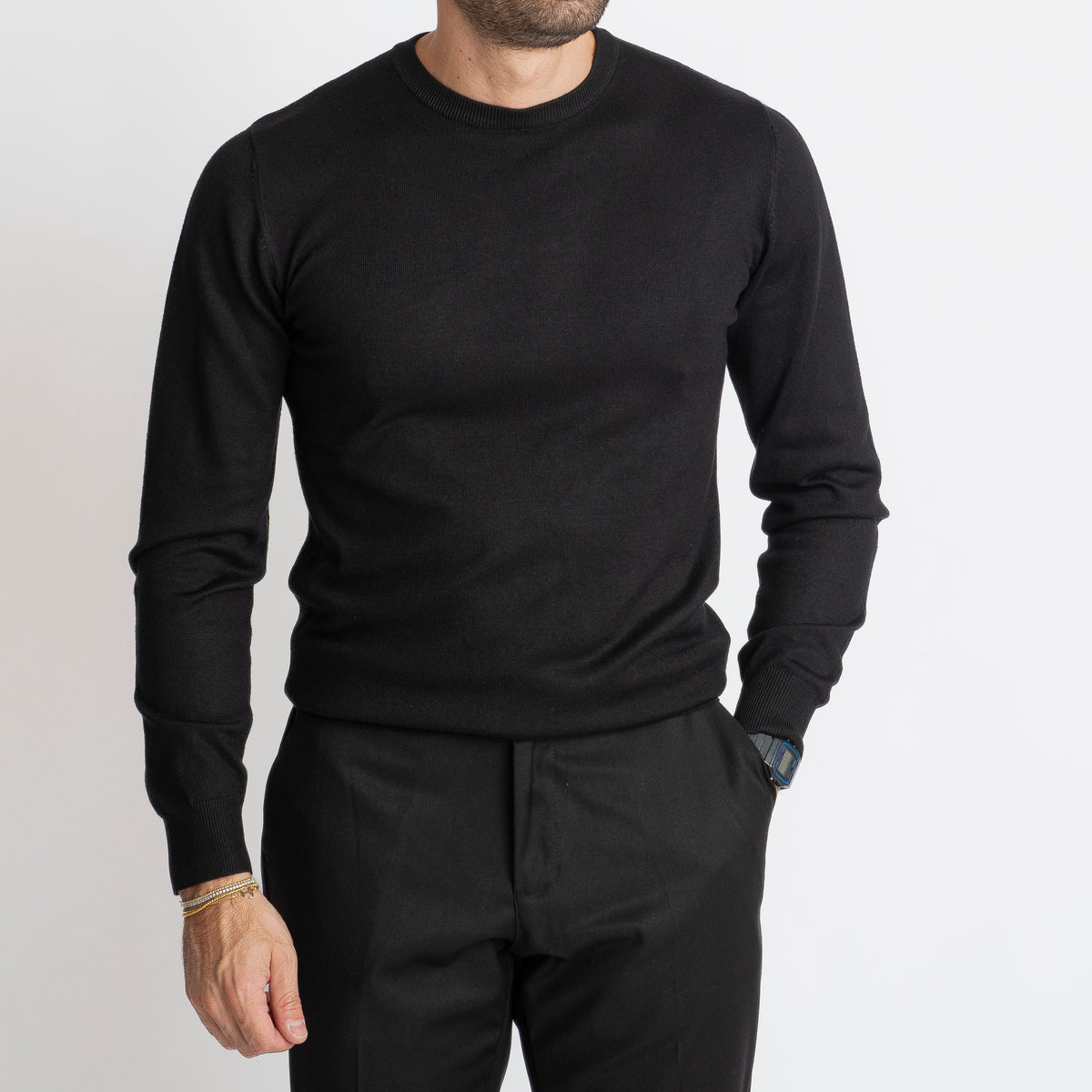 Maglione Girocollo Nero