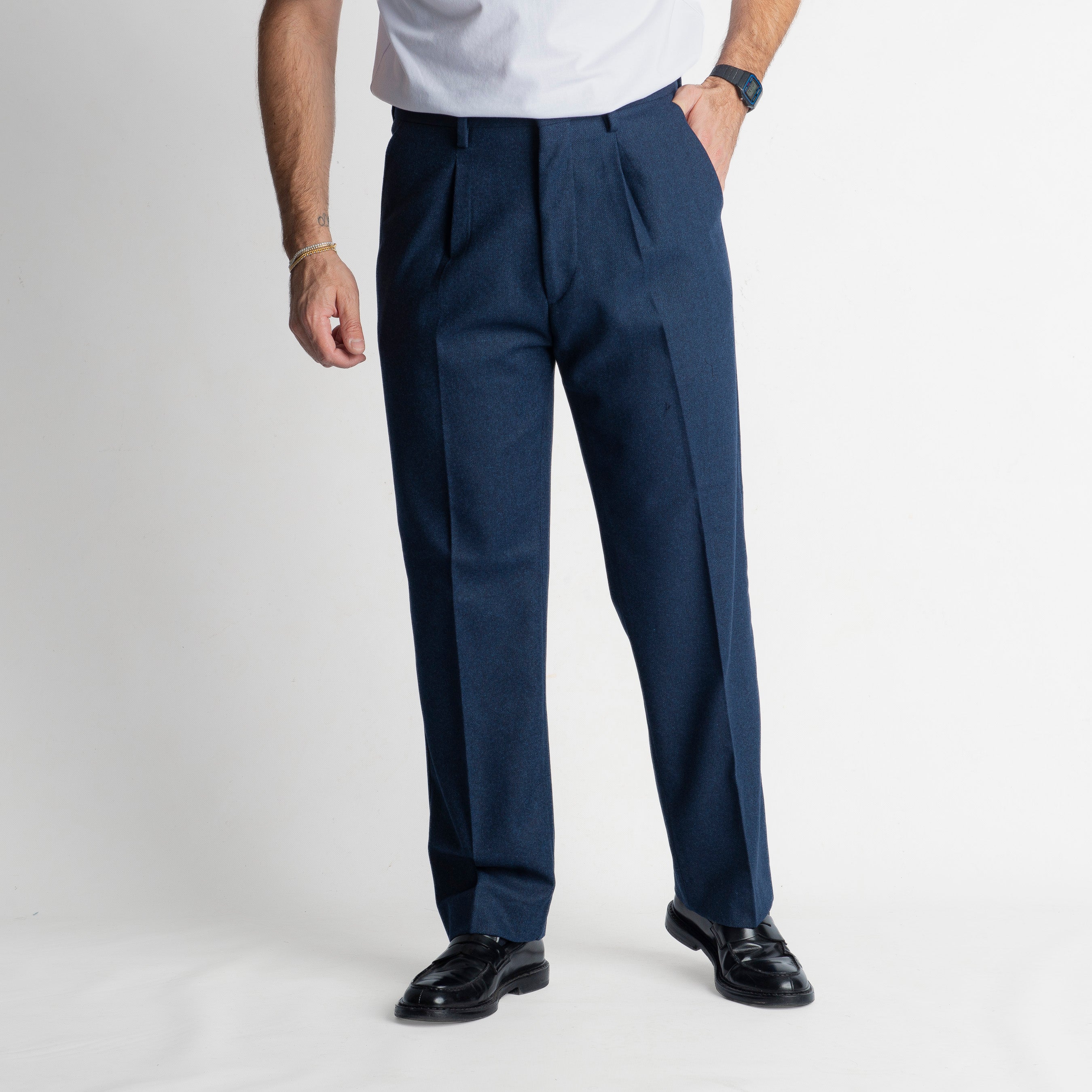 Pantalone Fondo Ampio Poema TO8015 Blu