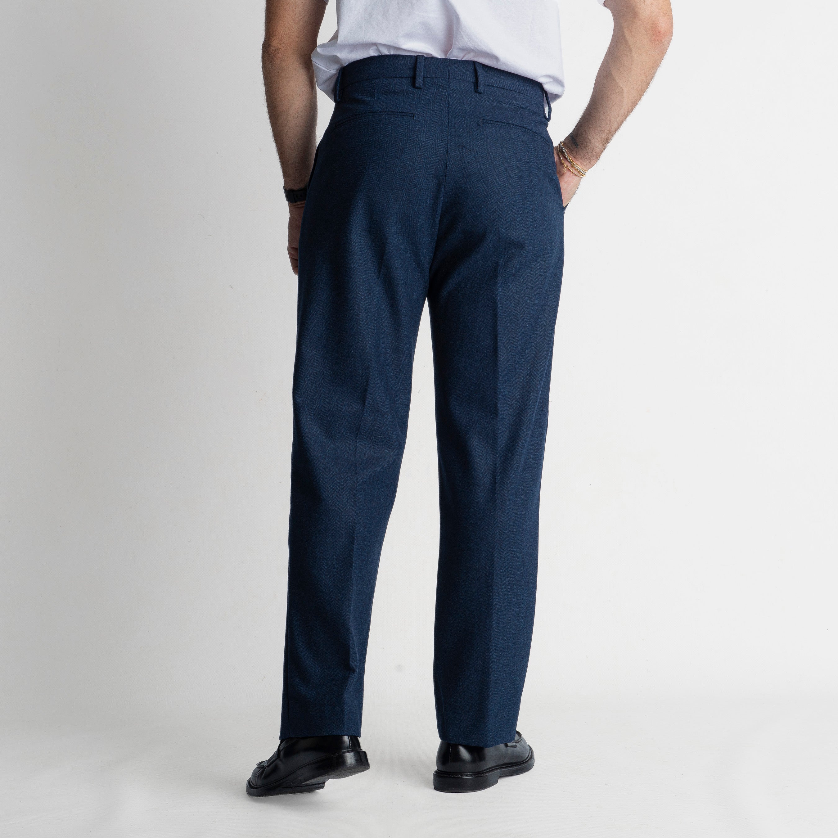 Pantalone Fondo Ampio Poema TO8015 Blu