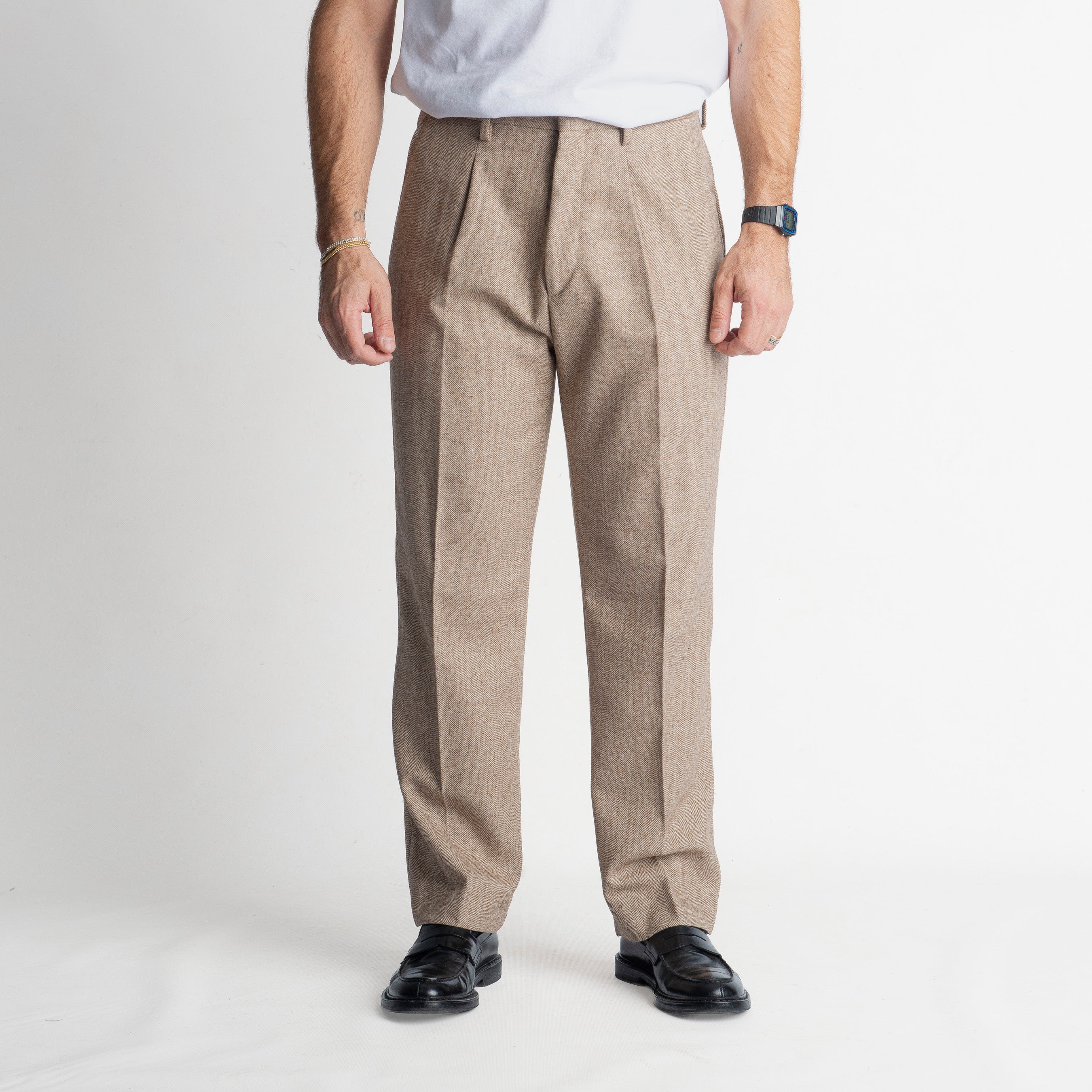 Pantalone Fondo Ampio Poema TO8015 Beige