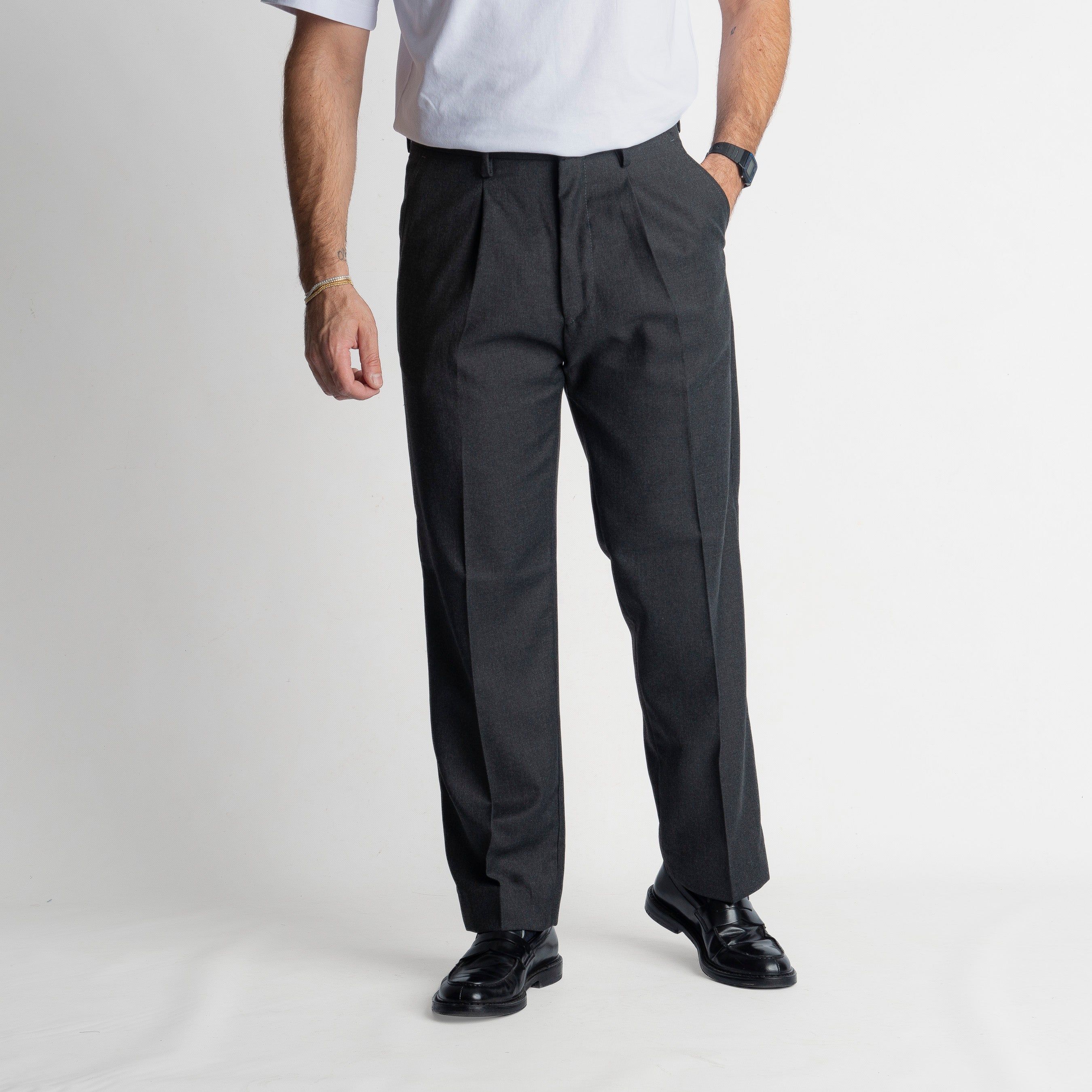 Pantalone Fondo Ampio Beverly TO8015 Grigio