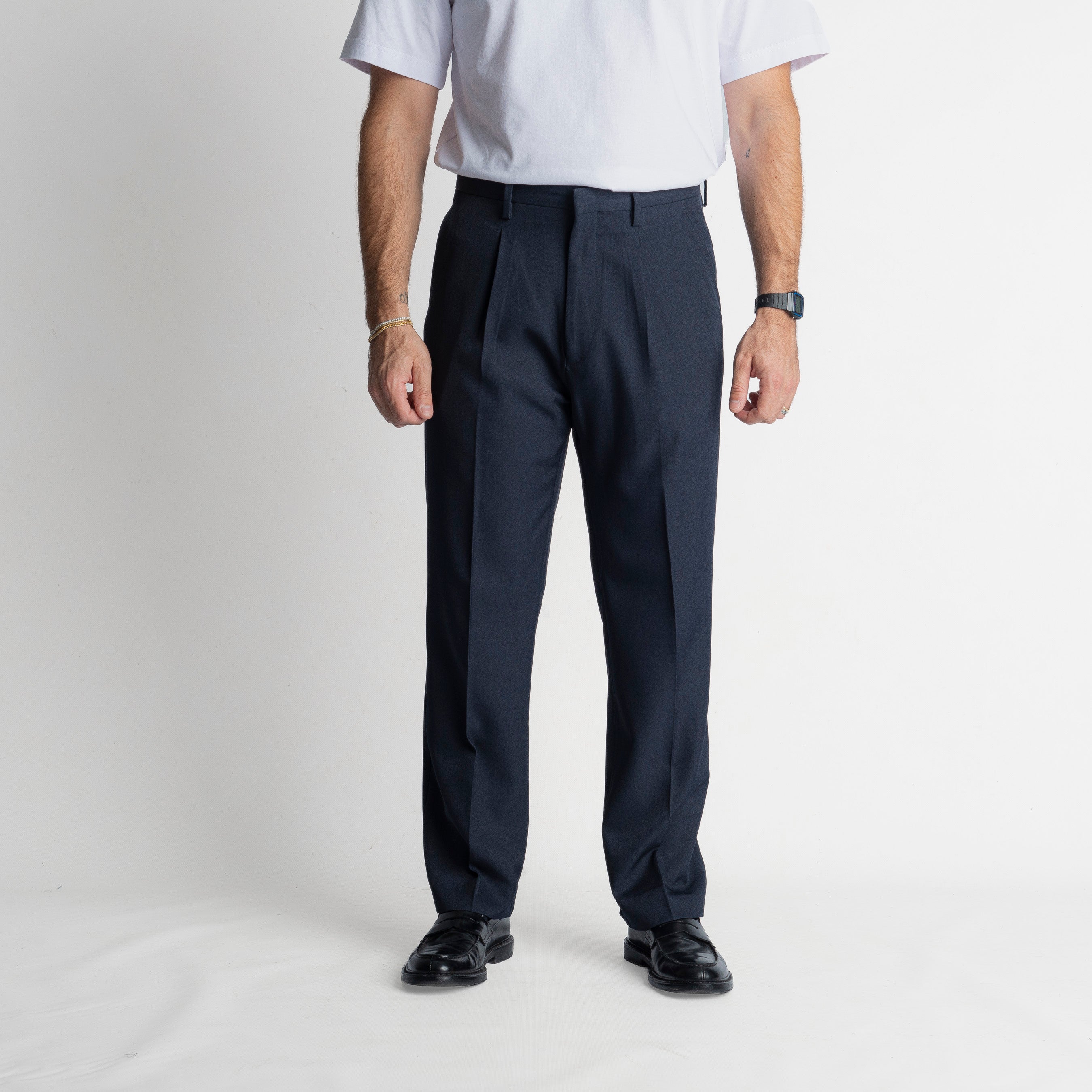 Pantalone Fondo Ampio Beverly TO8015 Blu