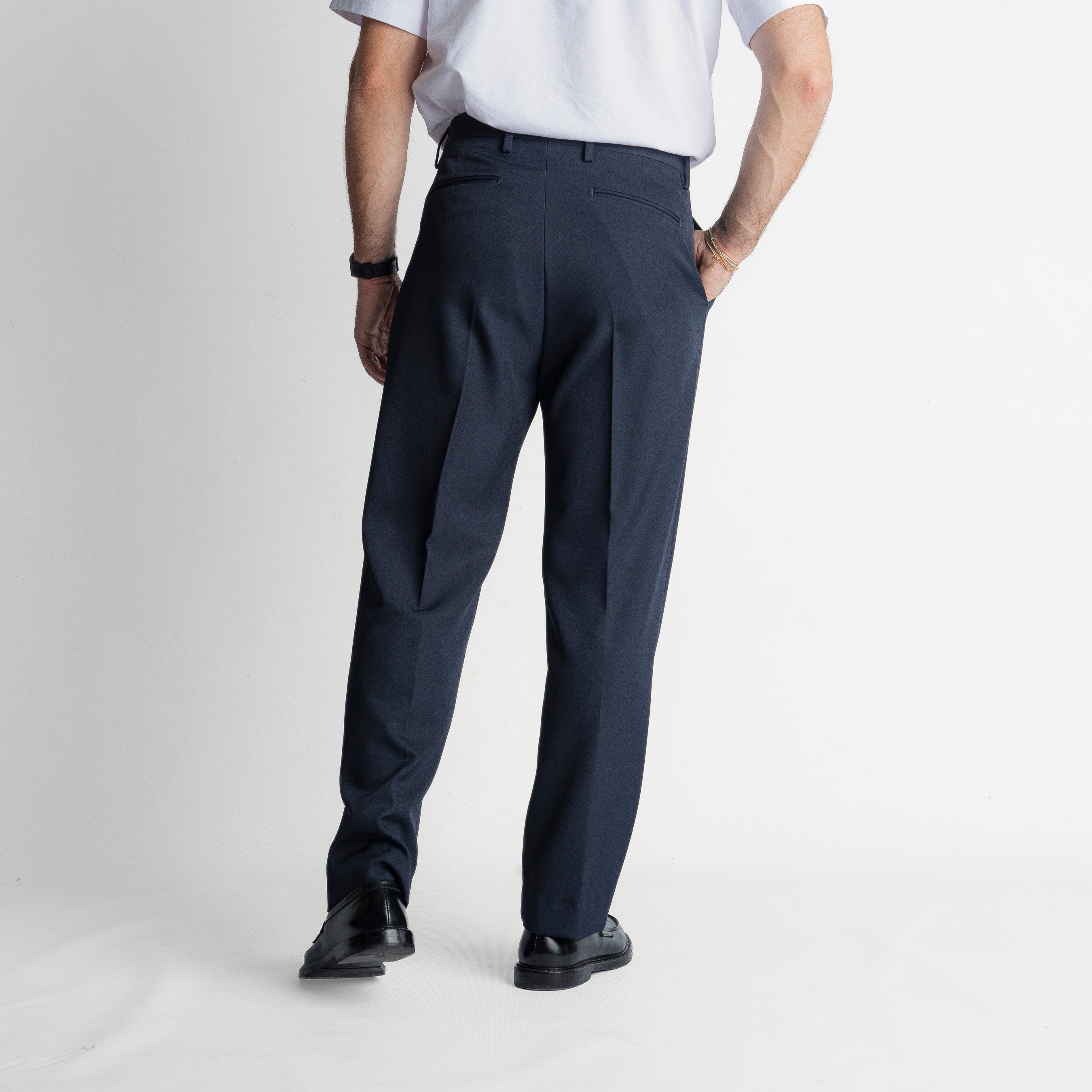 Pantalone Fondo Ampio Beverly TO8015 Blu