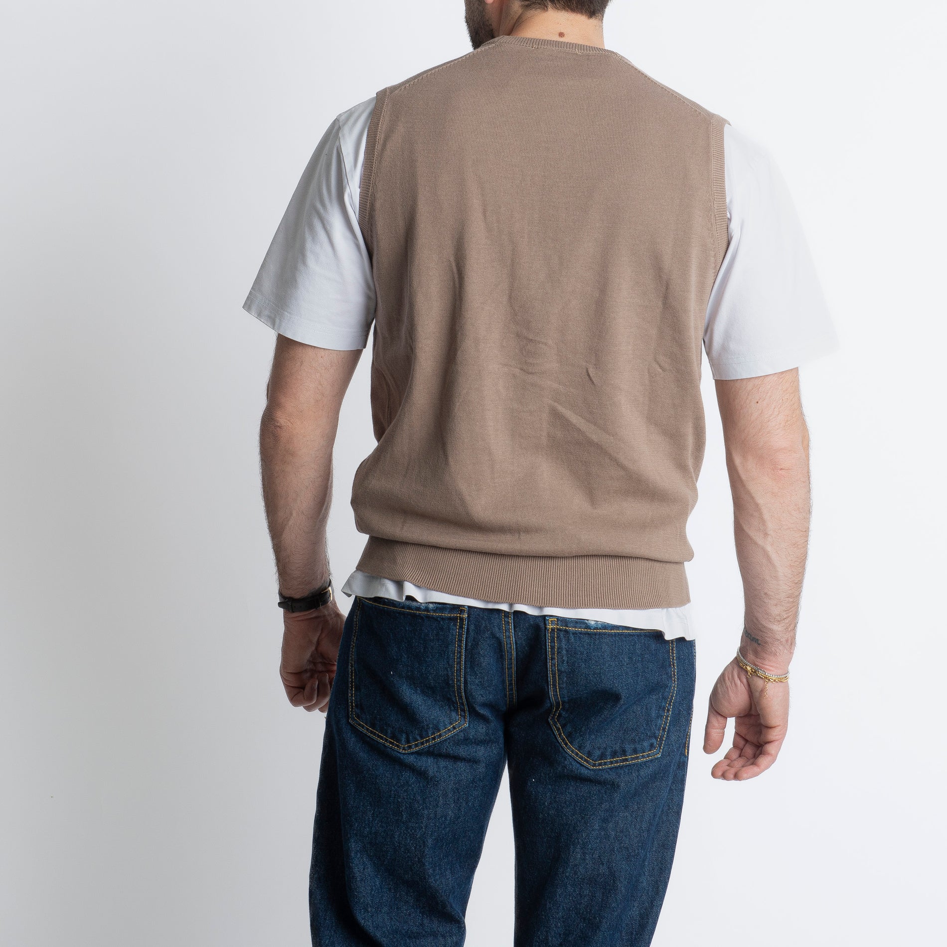 Gilet In Filo Fango