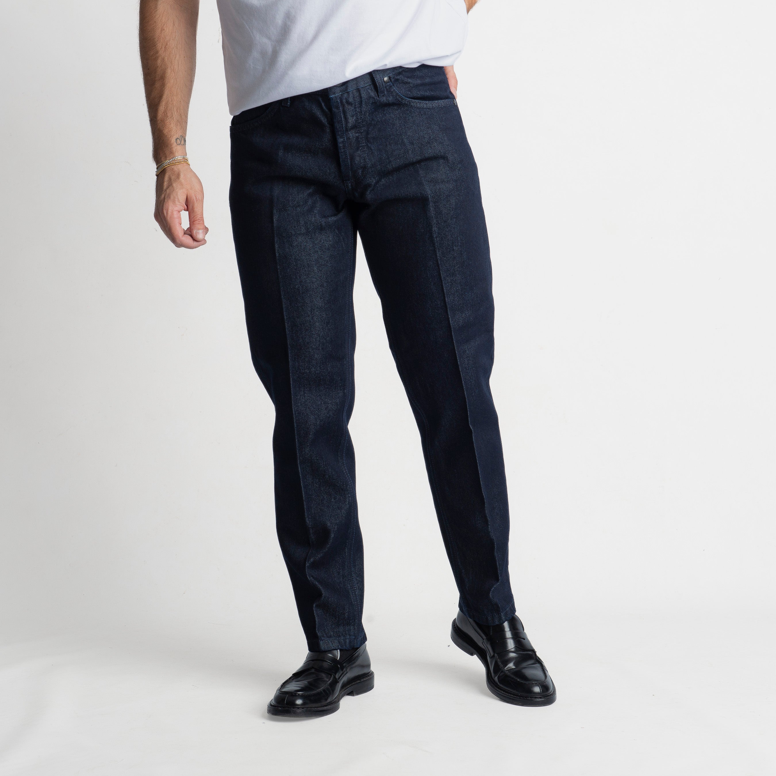 Jeans Slim Fit Dark blu 2.0 - Cotone Merrcerizzato