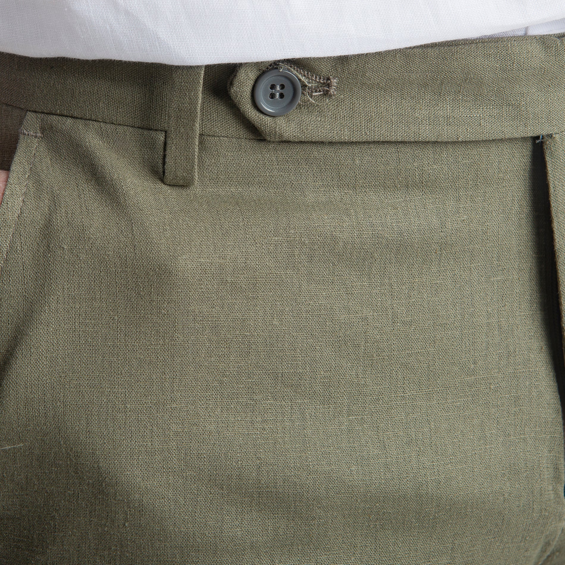 Pantalone in Lino TO8030 Verde