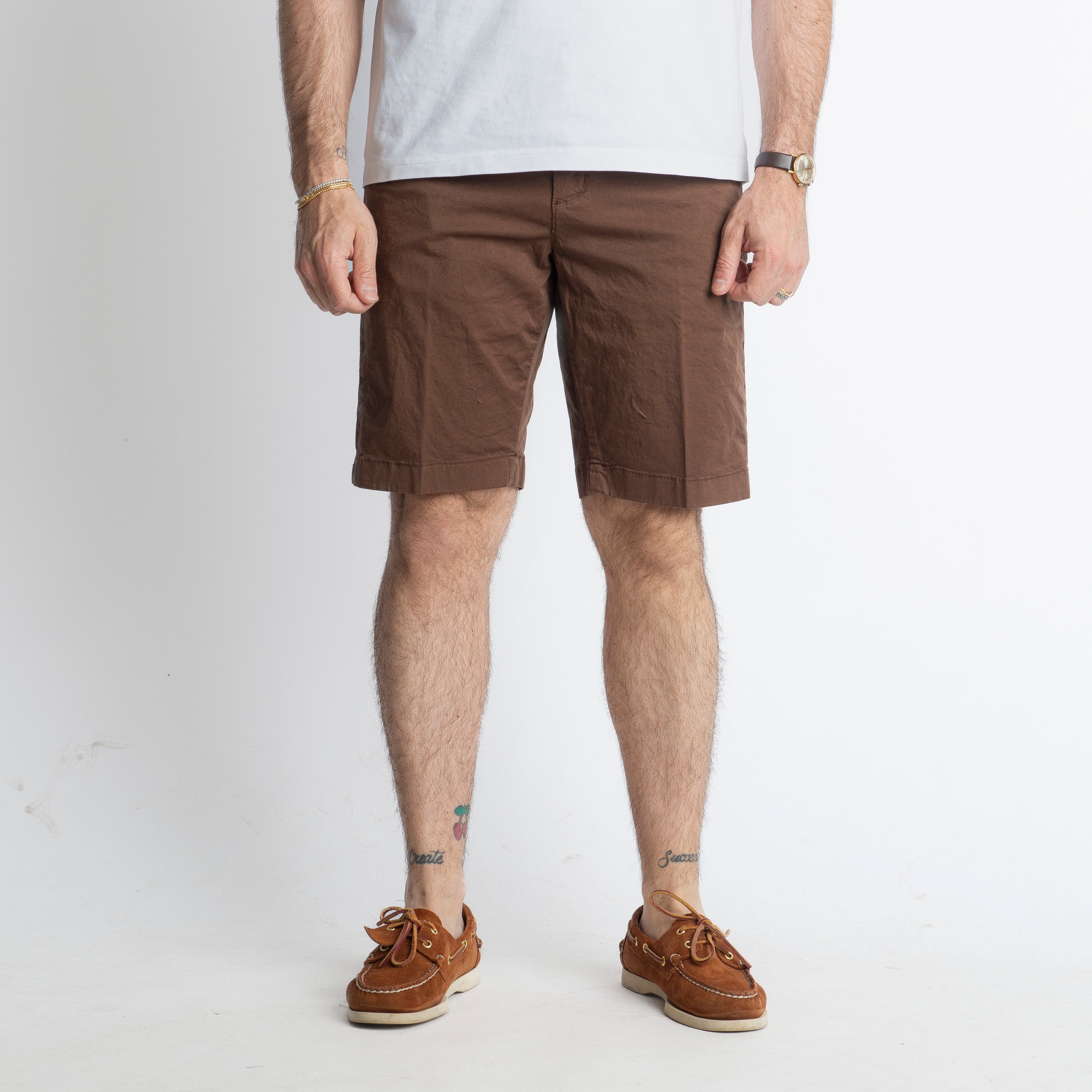 Bermuda in Cotone Tasca America Moro