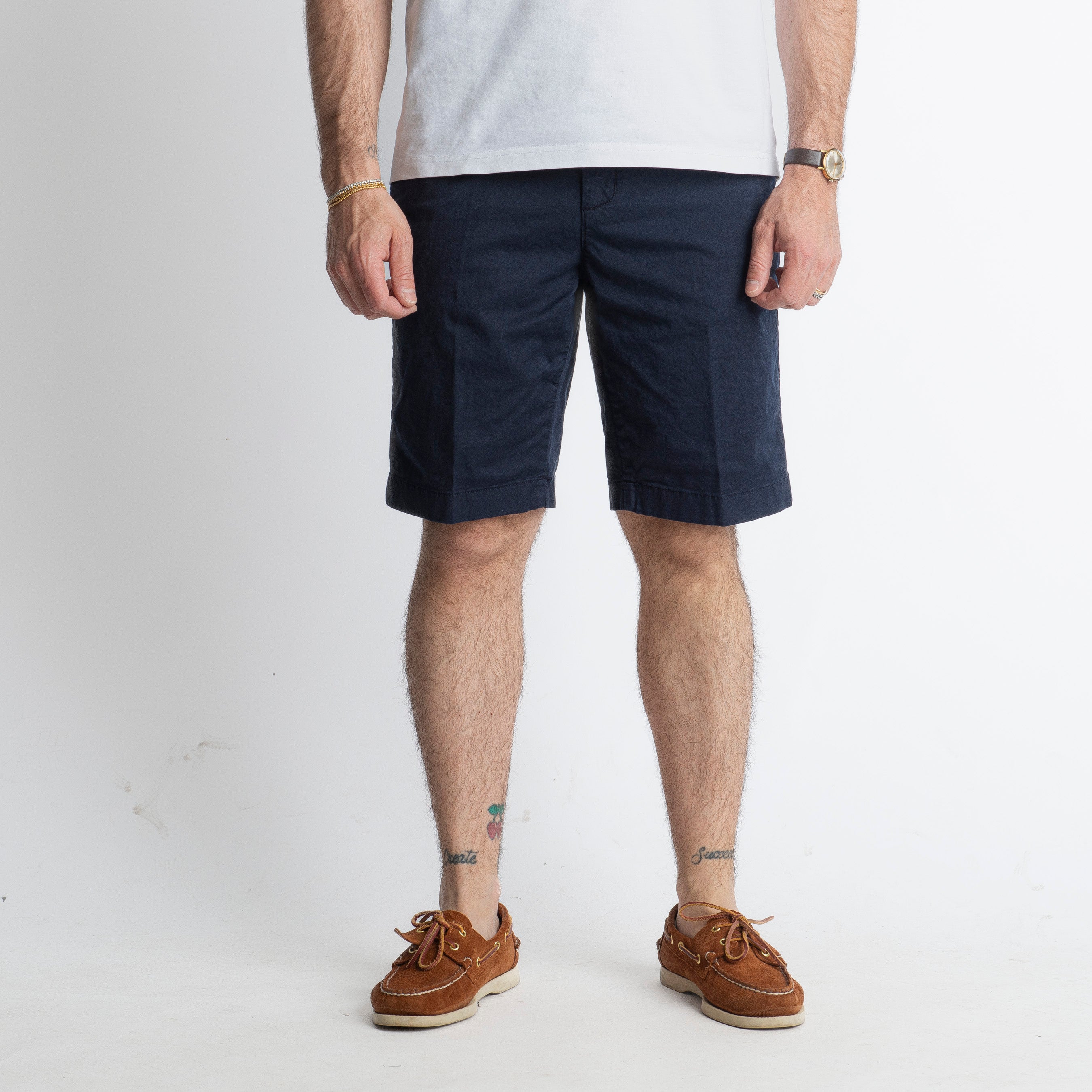 Bermuda in Cotone Tasca America Blu