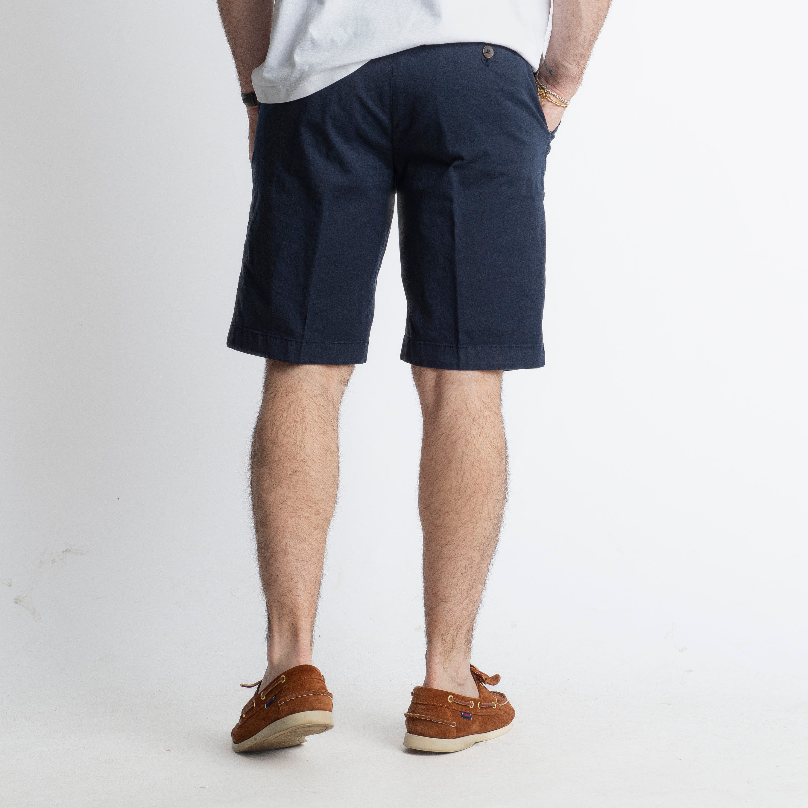 Bermuda in Cotone Tasca America Blu