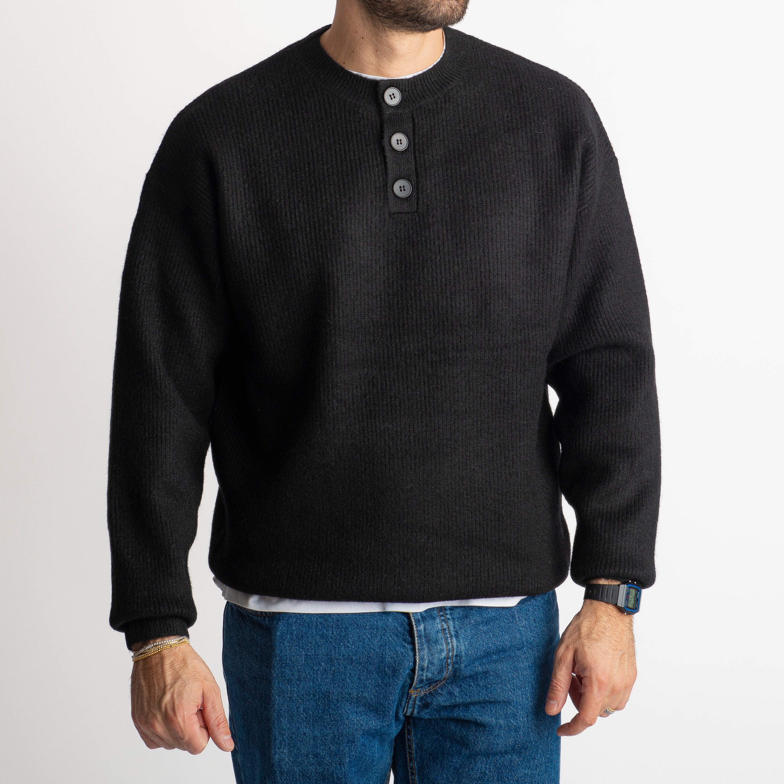 Maglione 86424 Oversize Nero