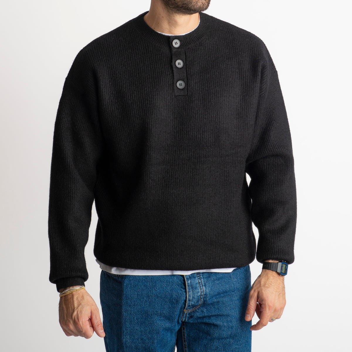Maglione 86424 Oversize Nero