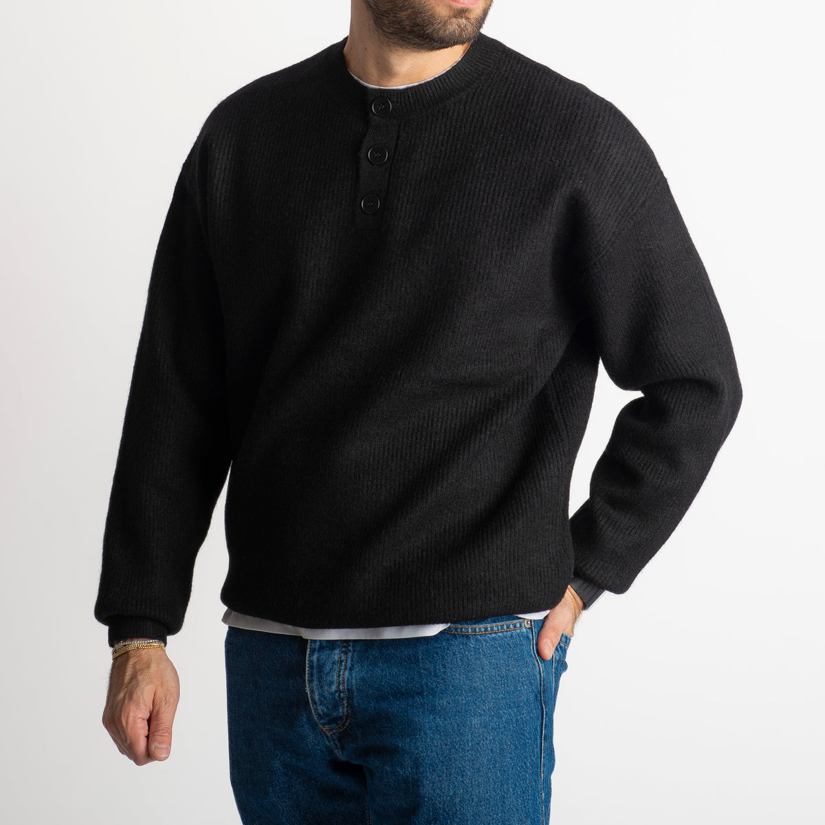 Maglione 86424 Oversize Nero
