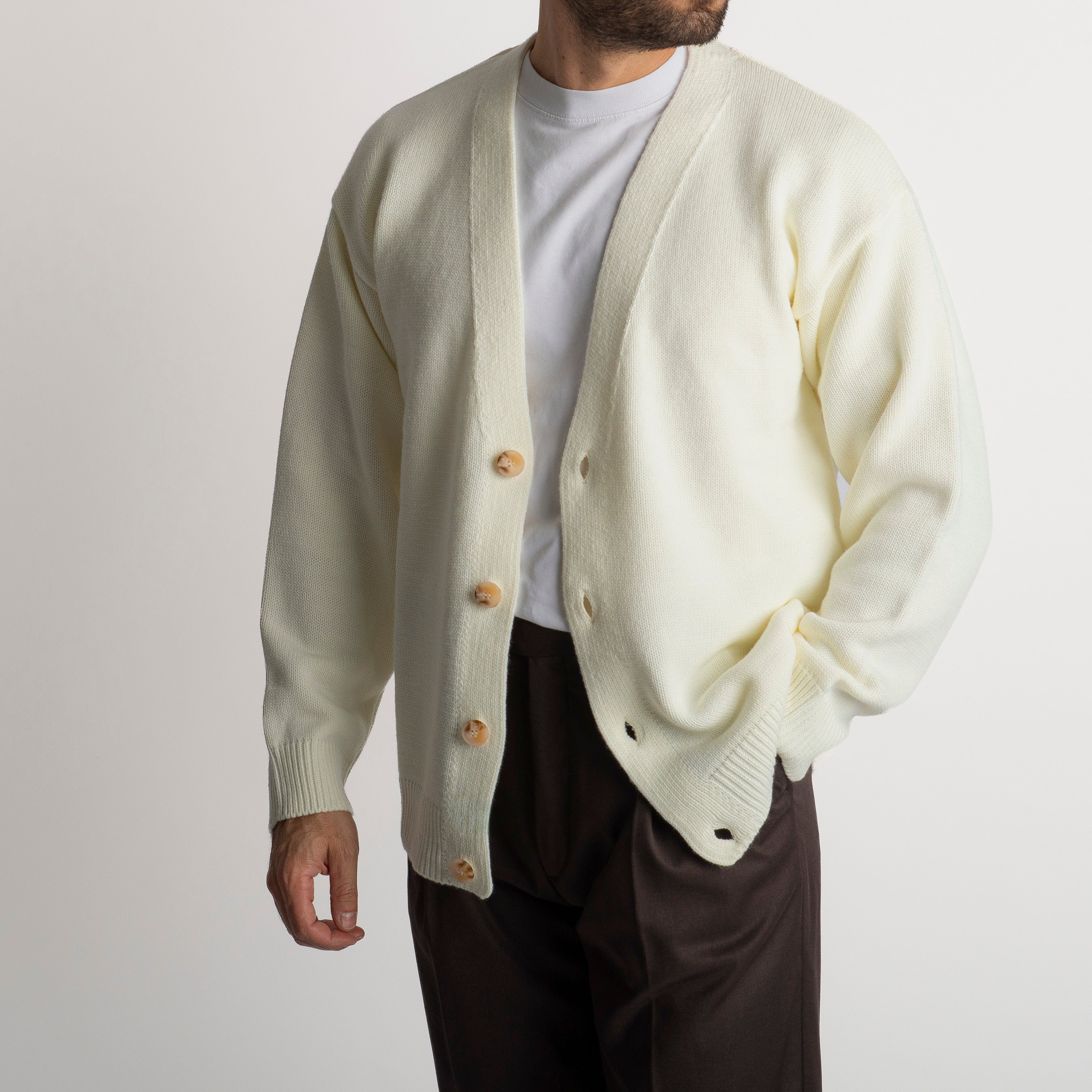 Cardigan Amsterdam Bianco