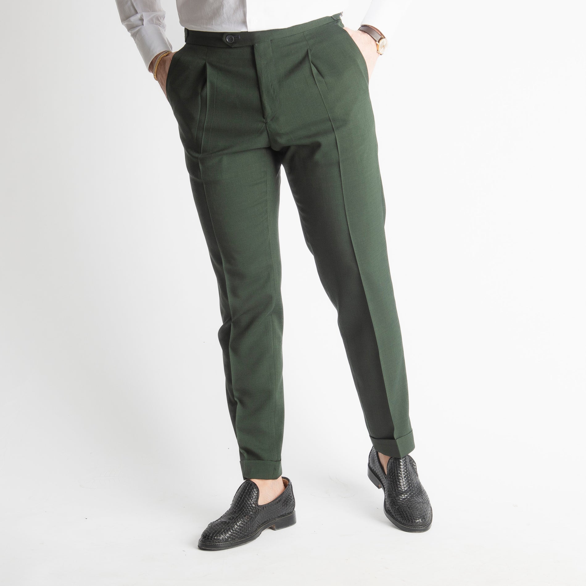 Pantalone Spencer TO8025 Doppia Fibbia Verde Loden