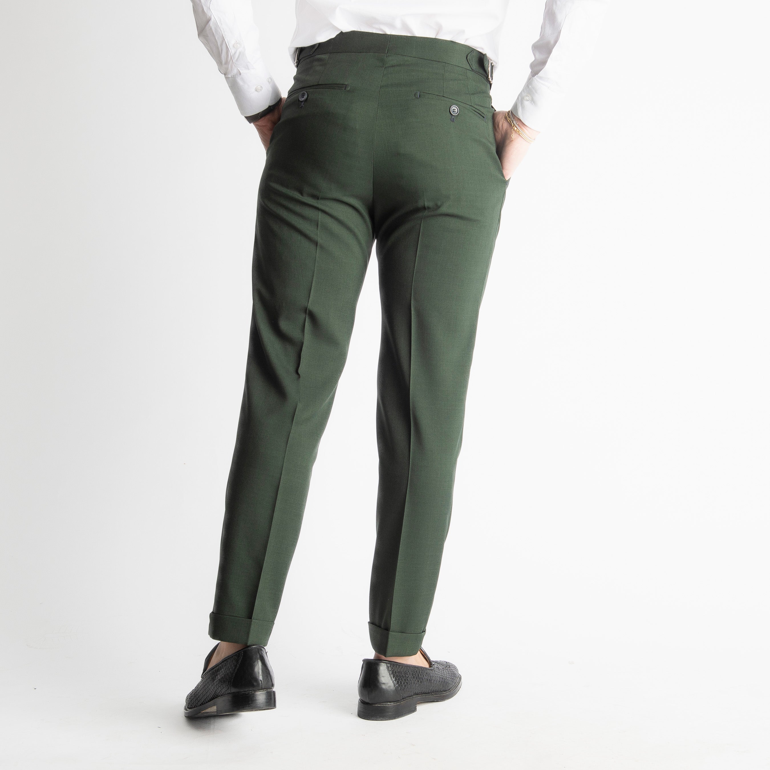 Pantalone Spencer TO8025 Doppia Fibbia Verde Loden