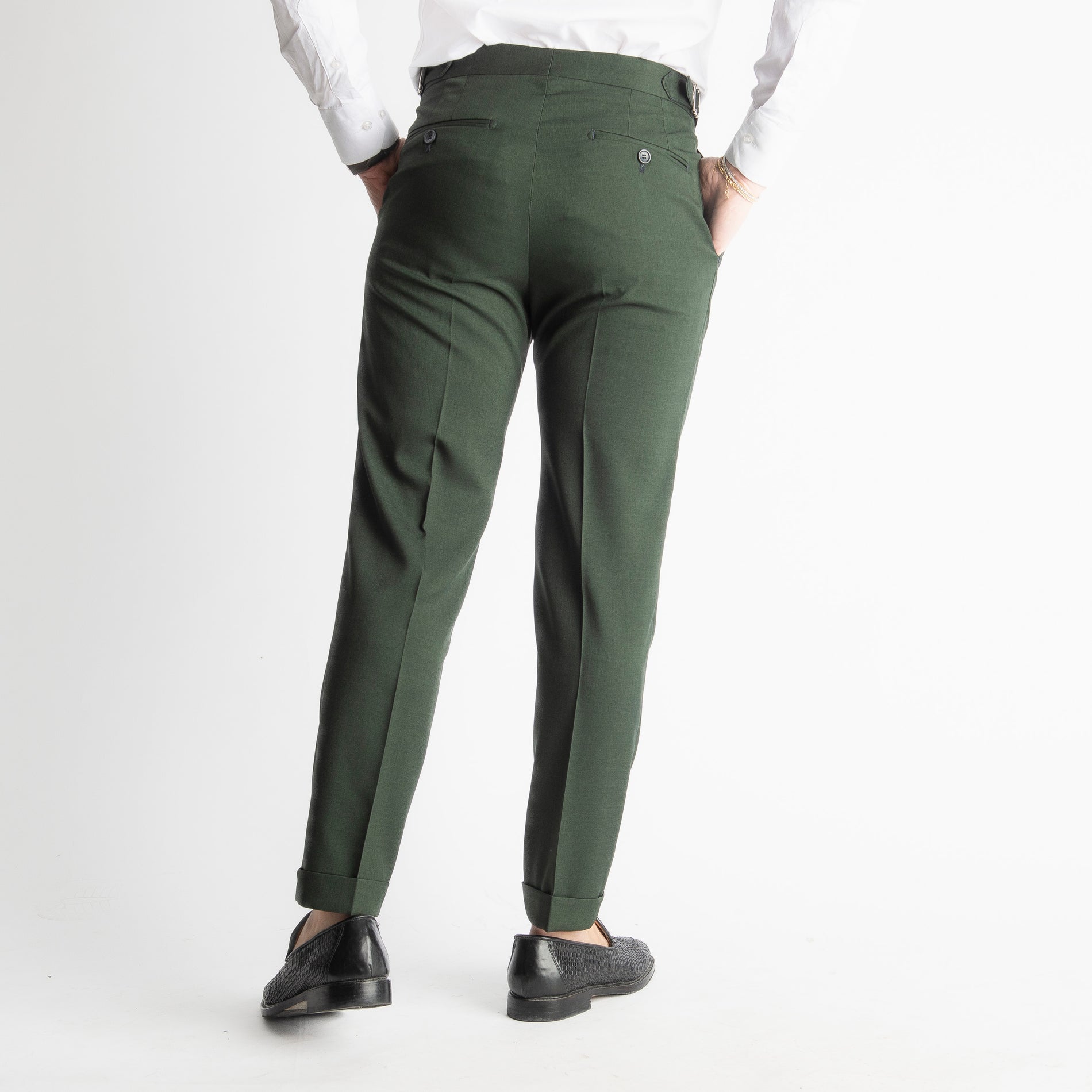 Pantalone Spencer TO8025 Doppia Fibbia Verde Loden