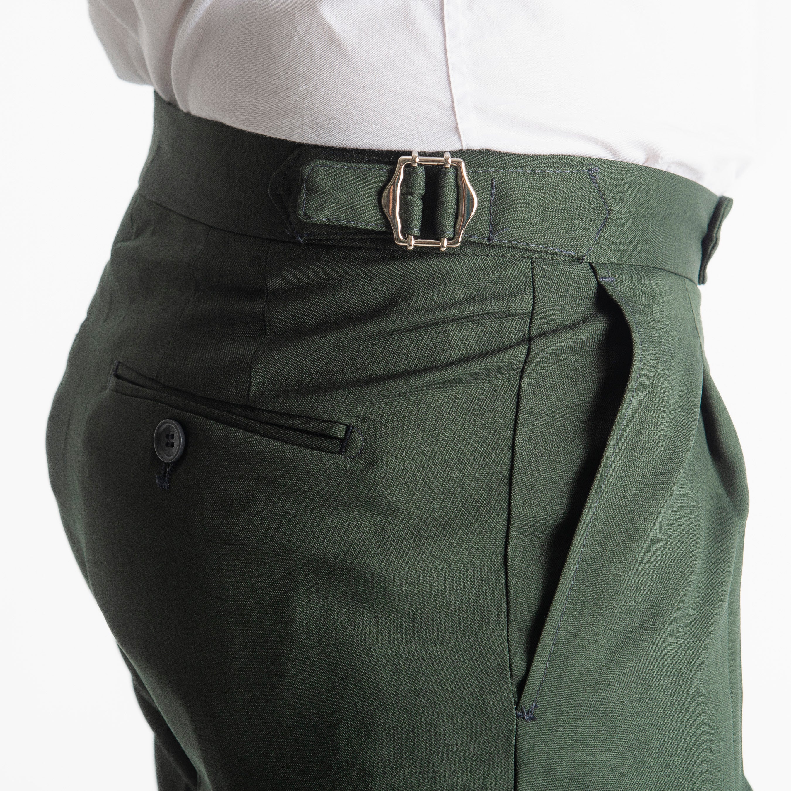 Pantalone Spencer TO8025 Doppia Fibbia Verde Loden