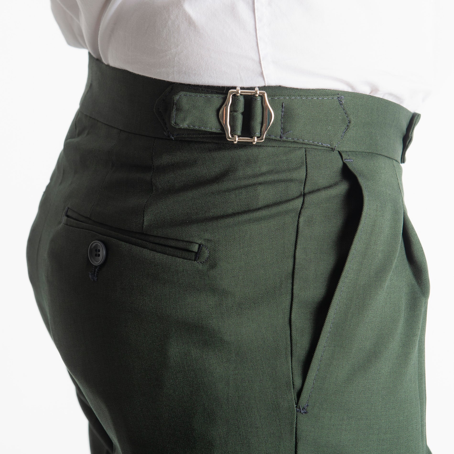 Pantalone Spencer TO8025 Doppia Fibbia Verde Loden
