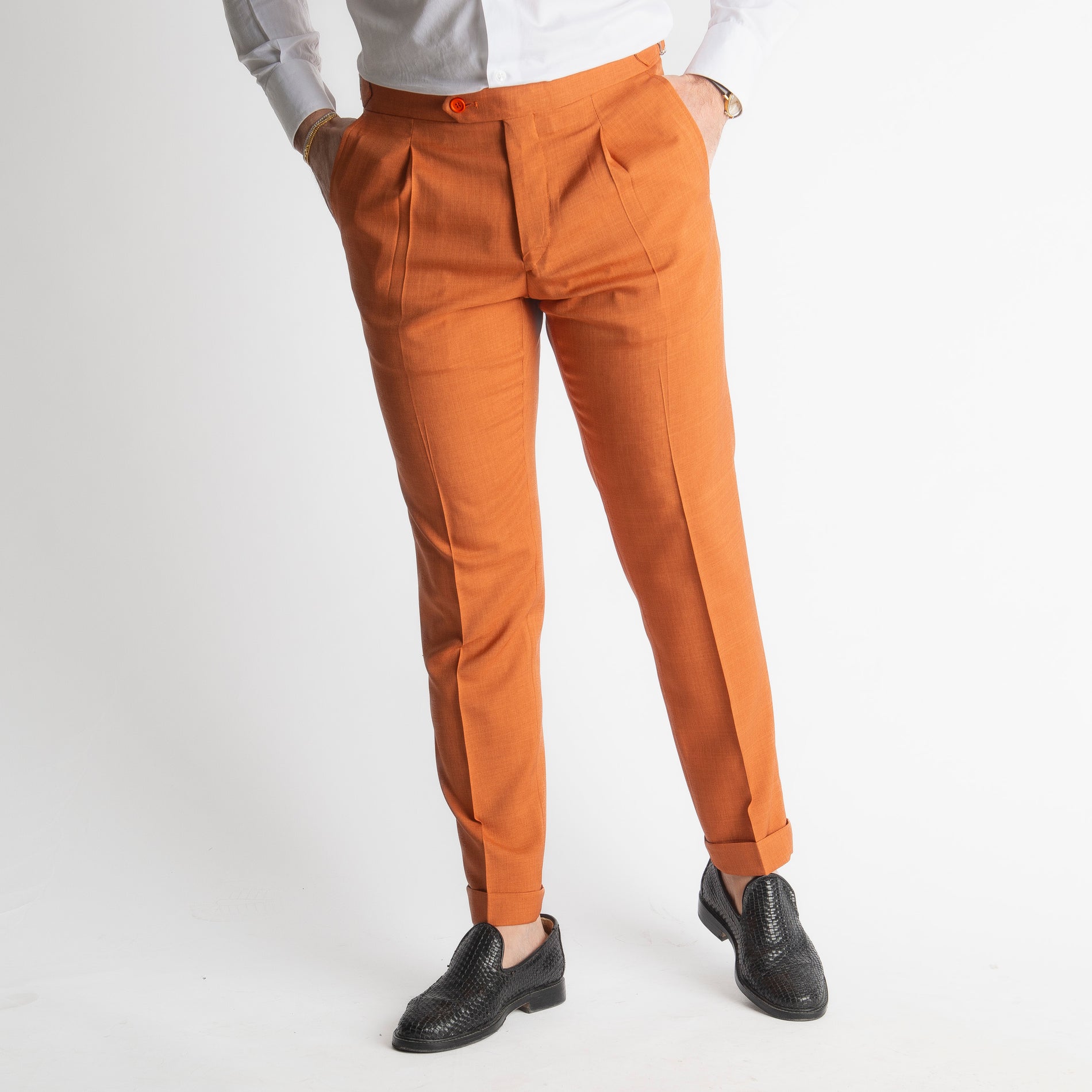 Pantalone Spencer TO8025 Doppia Fibbia Arancio Scirè