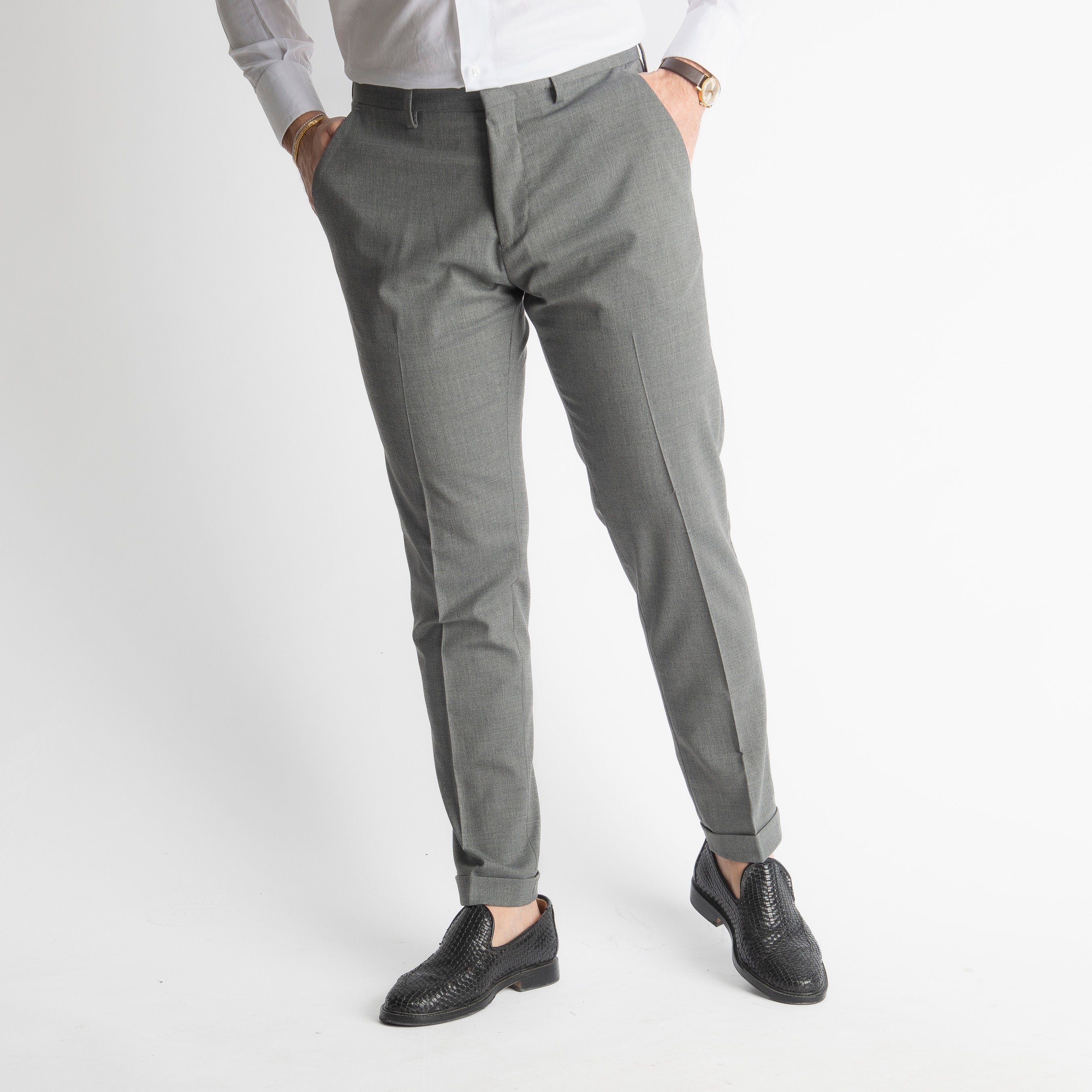 Pantalone Fresco Lana Morositas TO8011 Grigio