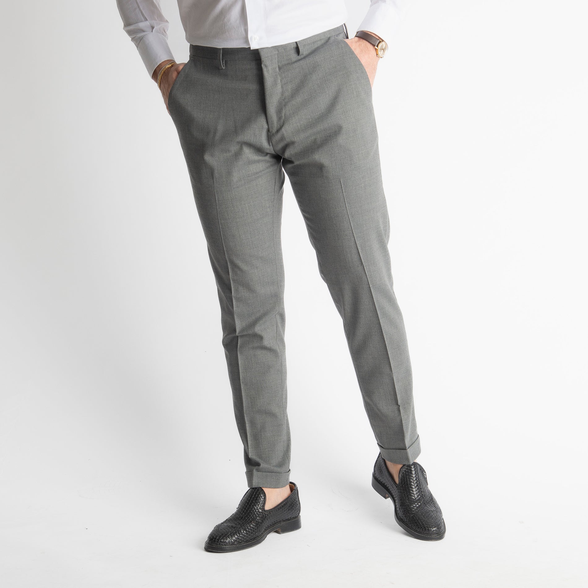 Pantalone Fresco Lana Morositas TO8011 Grigio