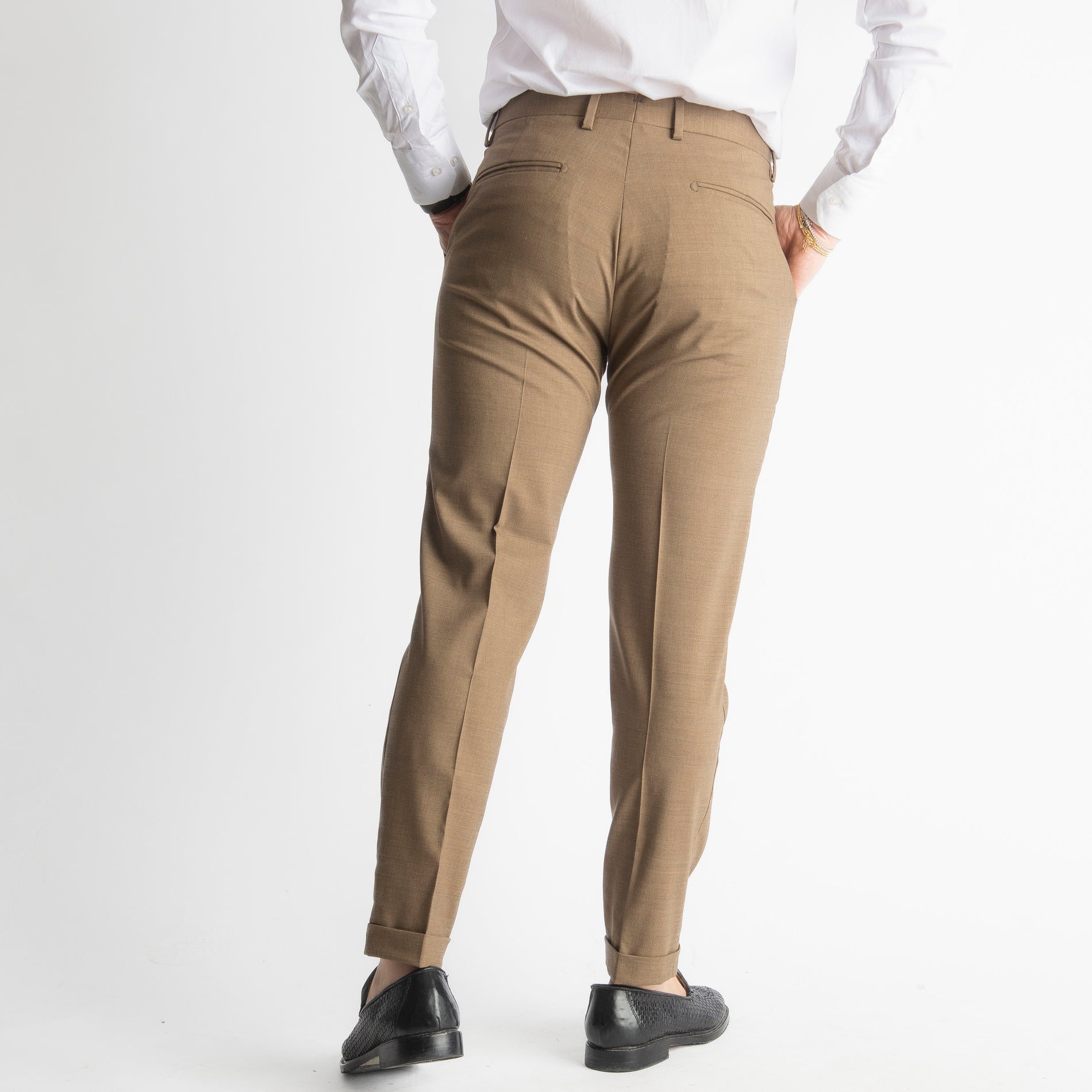 Pantalone Fresco Lana Morositas TO8011 Fango