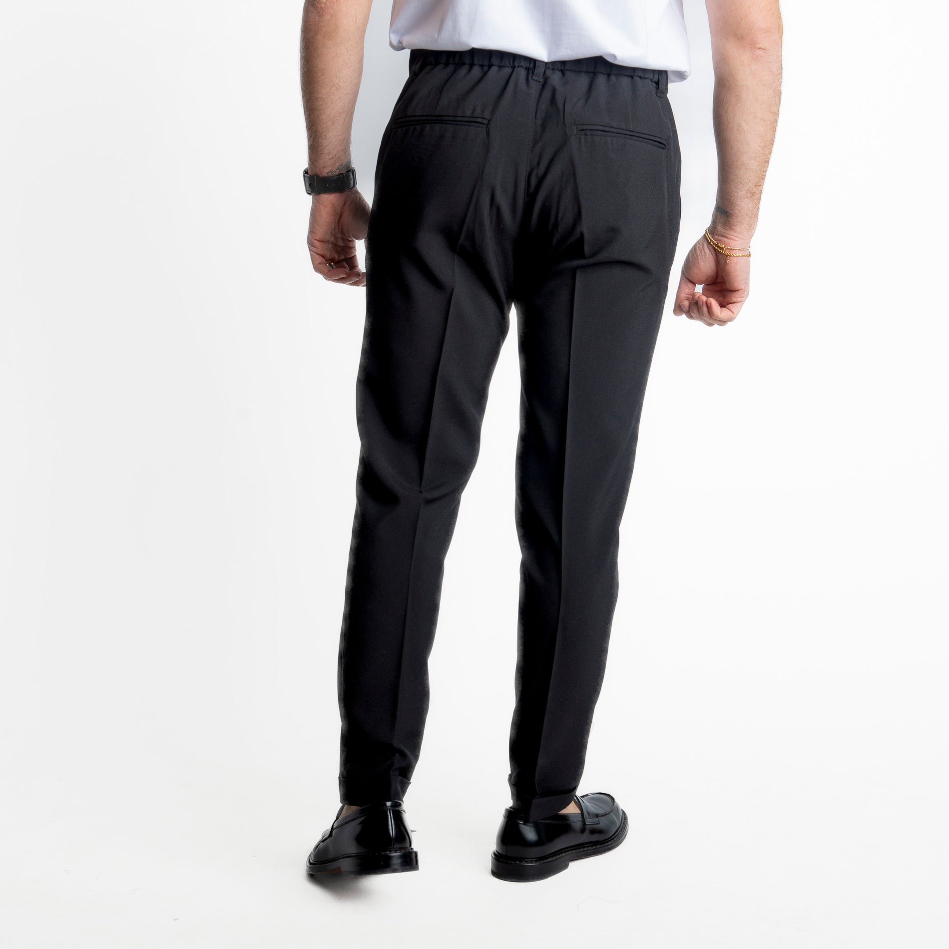 Pantalone 8007 con Elastico Nero