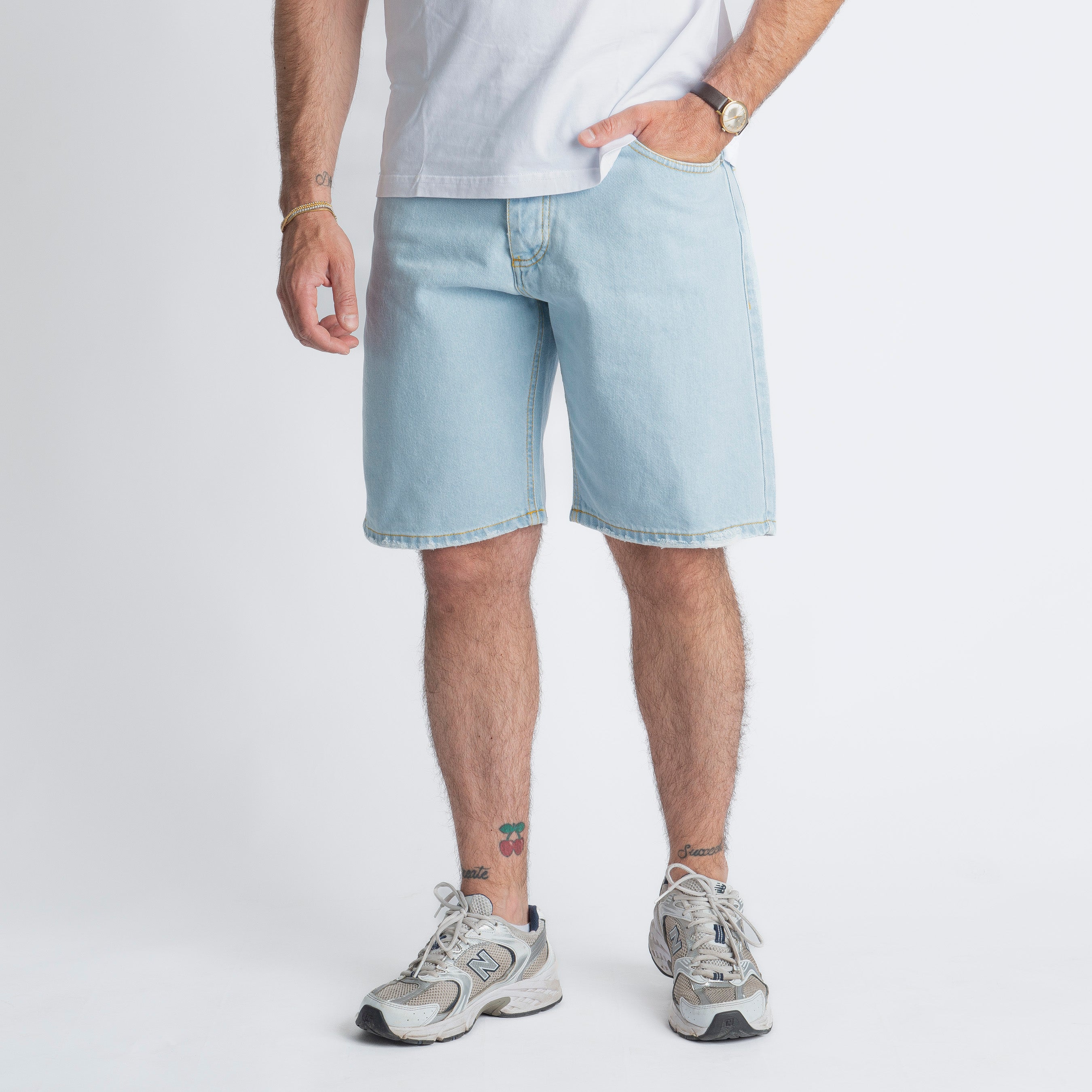 Bermuda Jeans Blu Ice