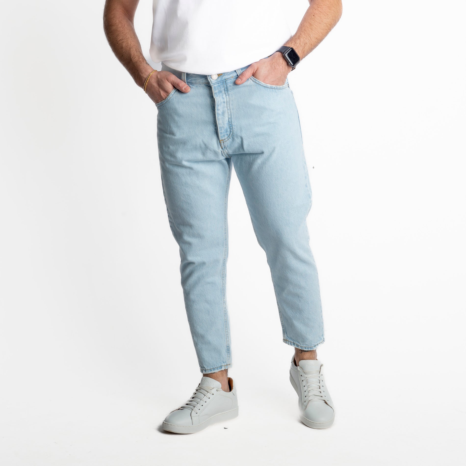 Jeans Uomo Carrot Fit Marmorizzato