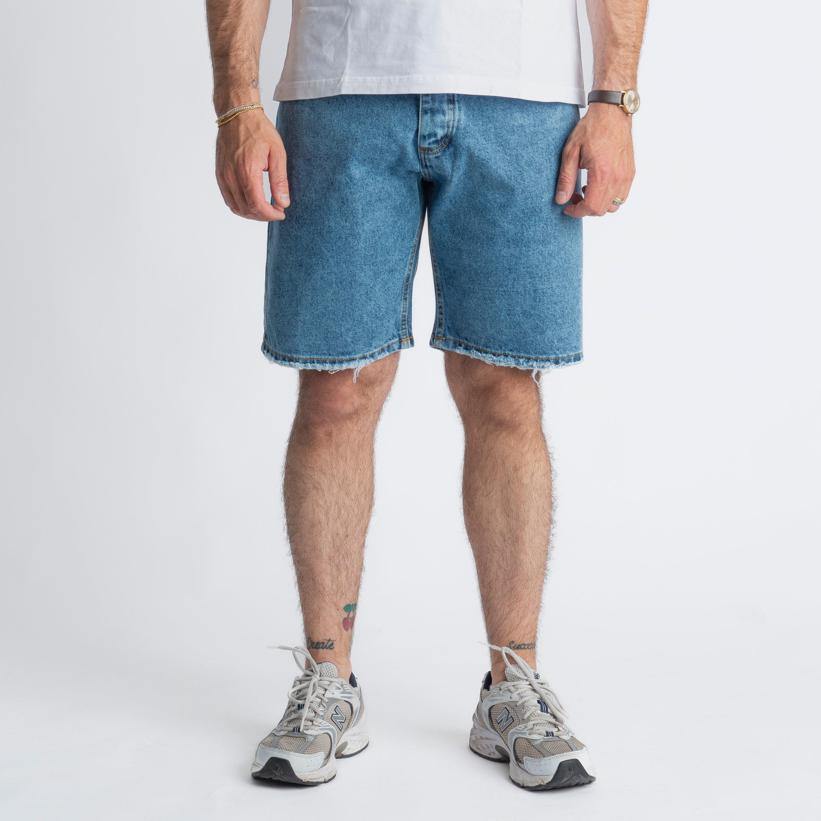 Bermuda Jeans Marmorizzato