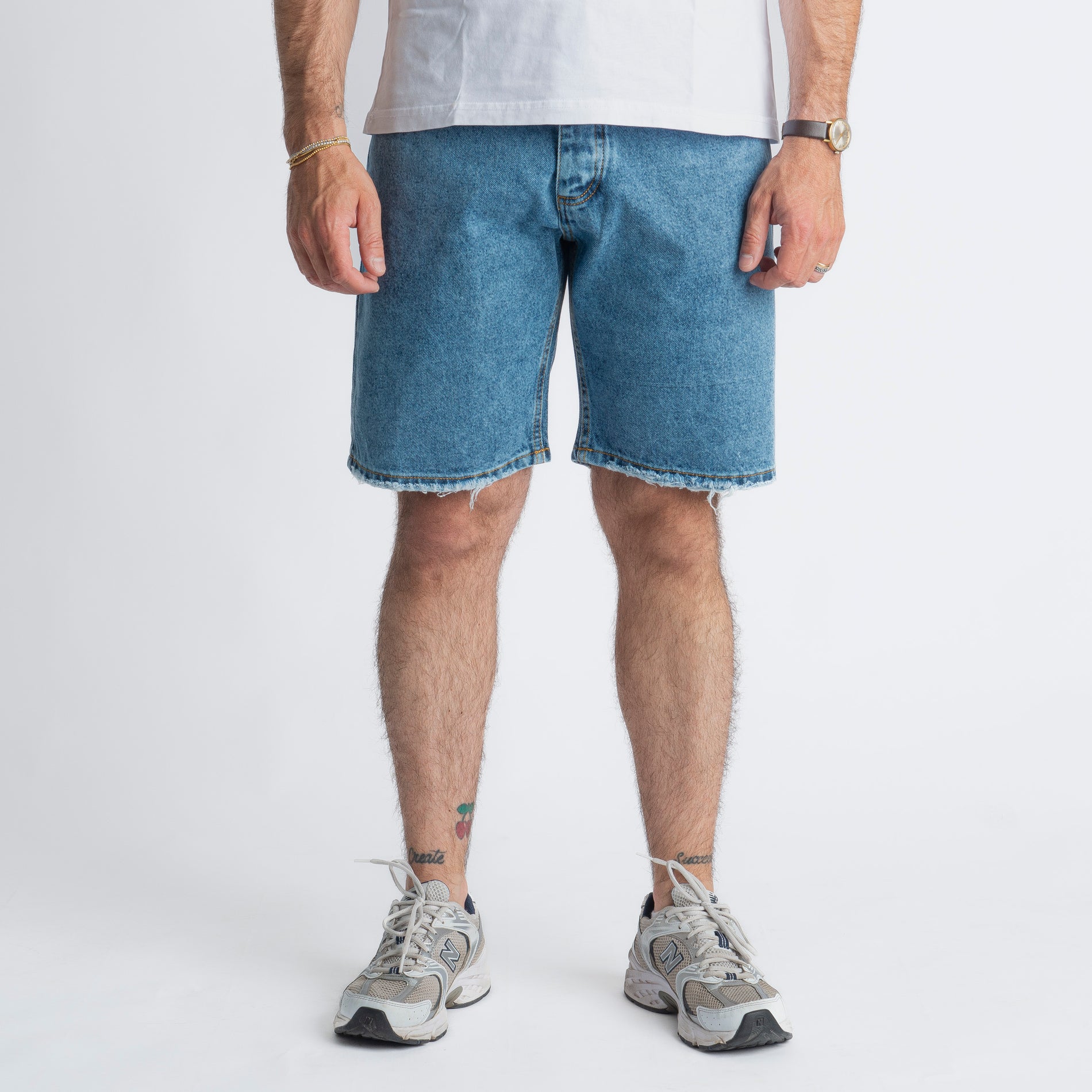 Bermuda Jeans Marmorizzato
