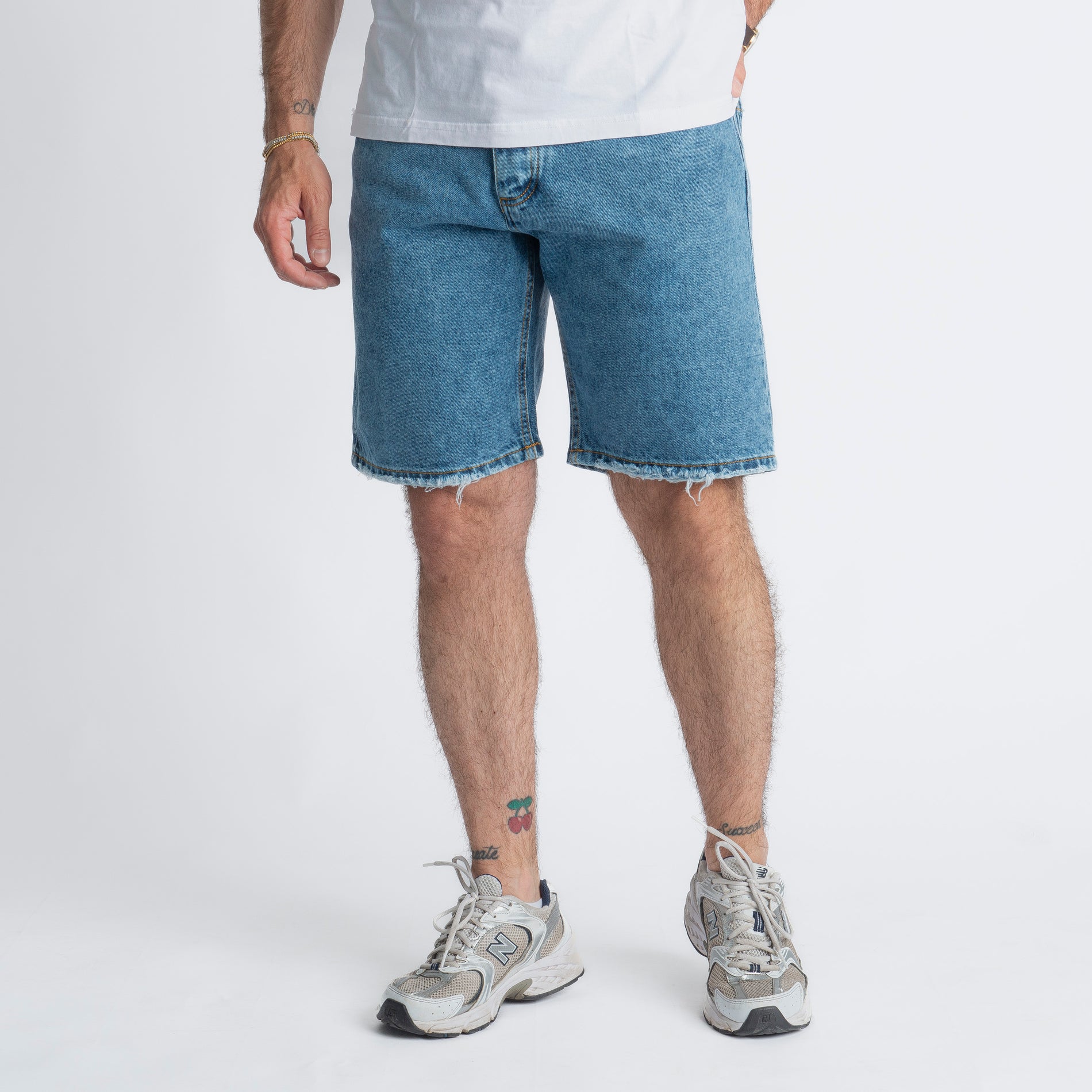 Bermuda Jeans Marmorizzato
