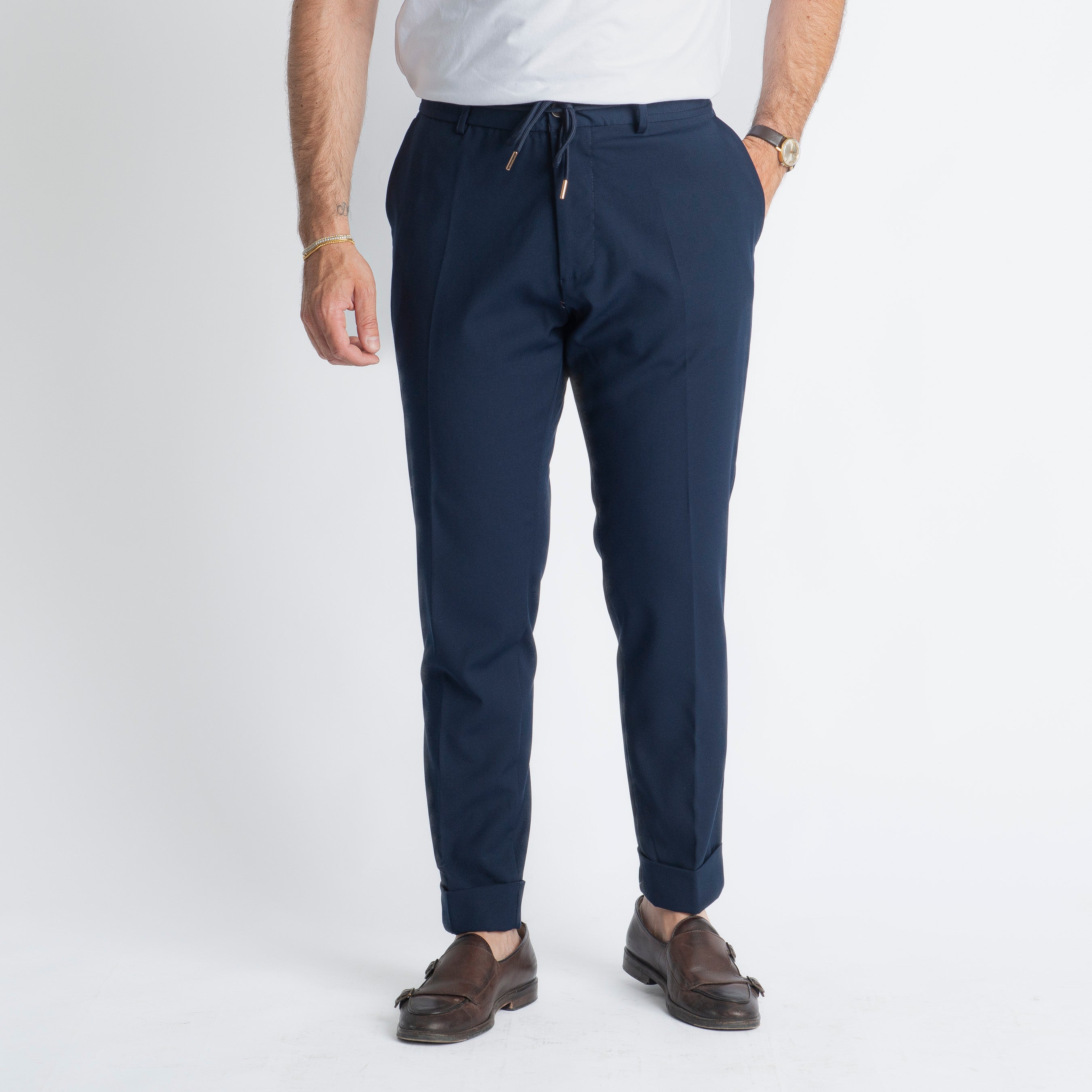 Pantalaccio Fresco Lana Ischia Blu