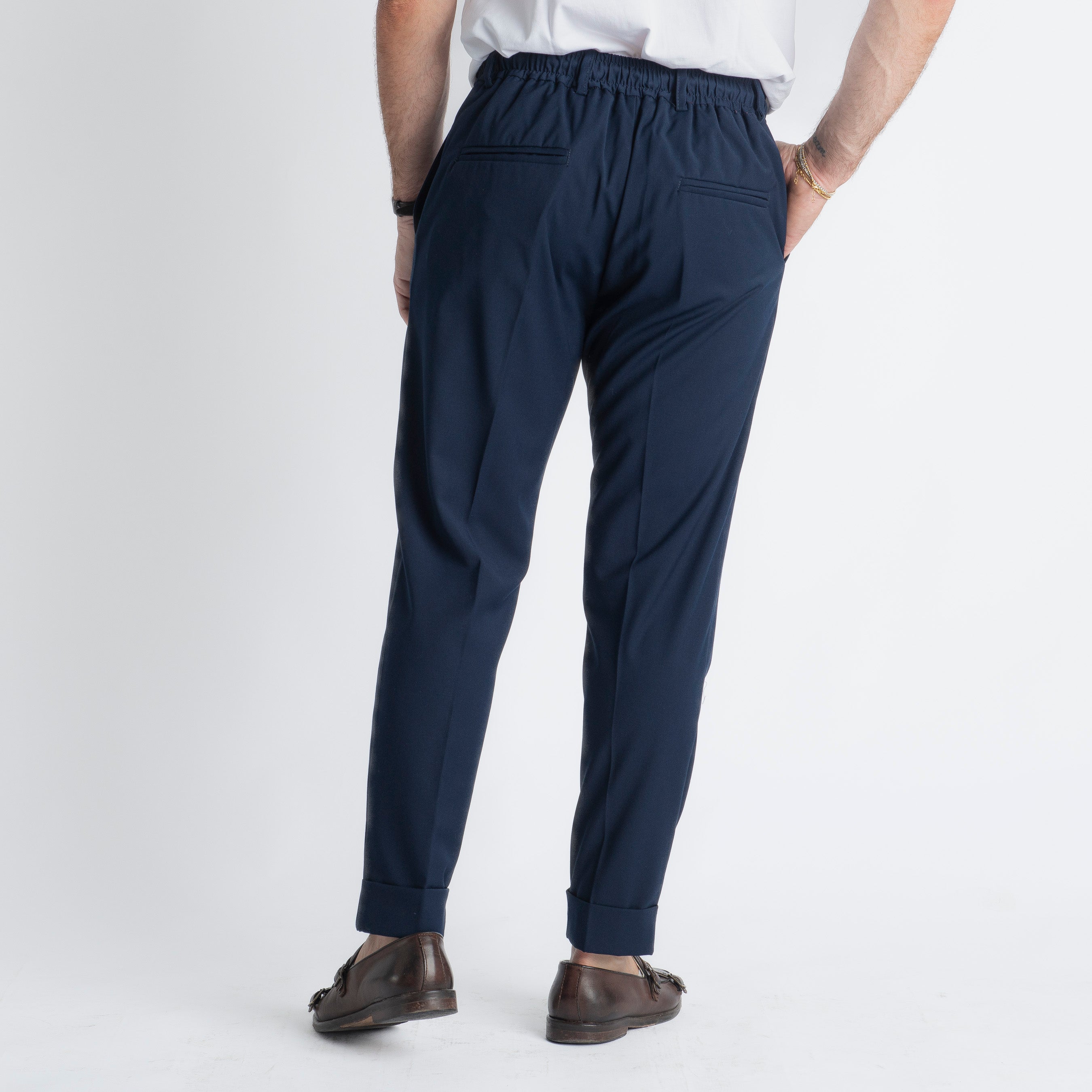 Pantalaccio Fresco Lana Ischia Blu