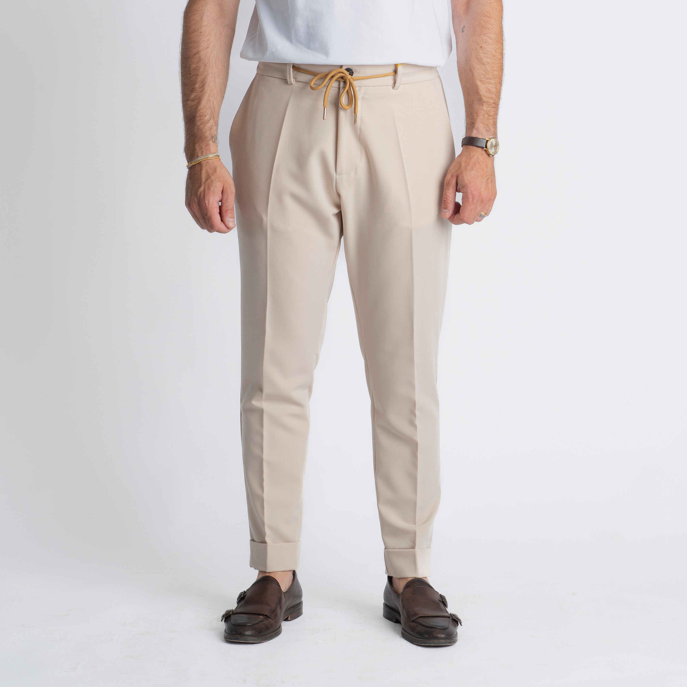 Pantalaccio Fresco Lana Ischia Beige