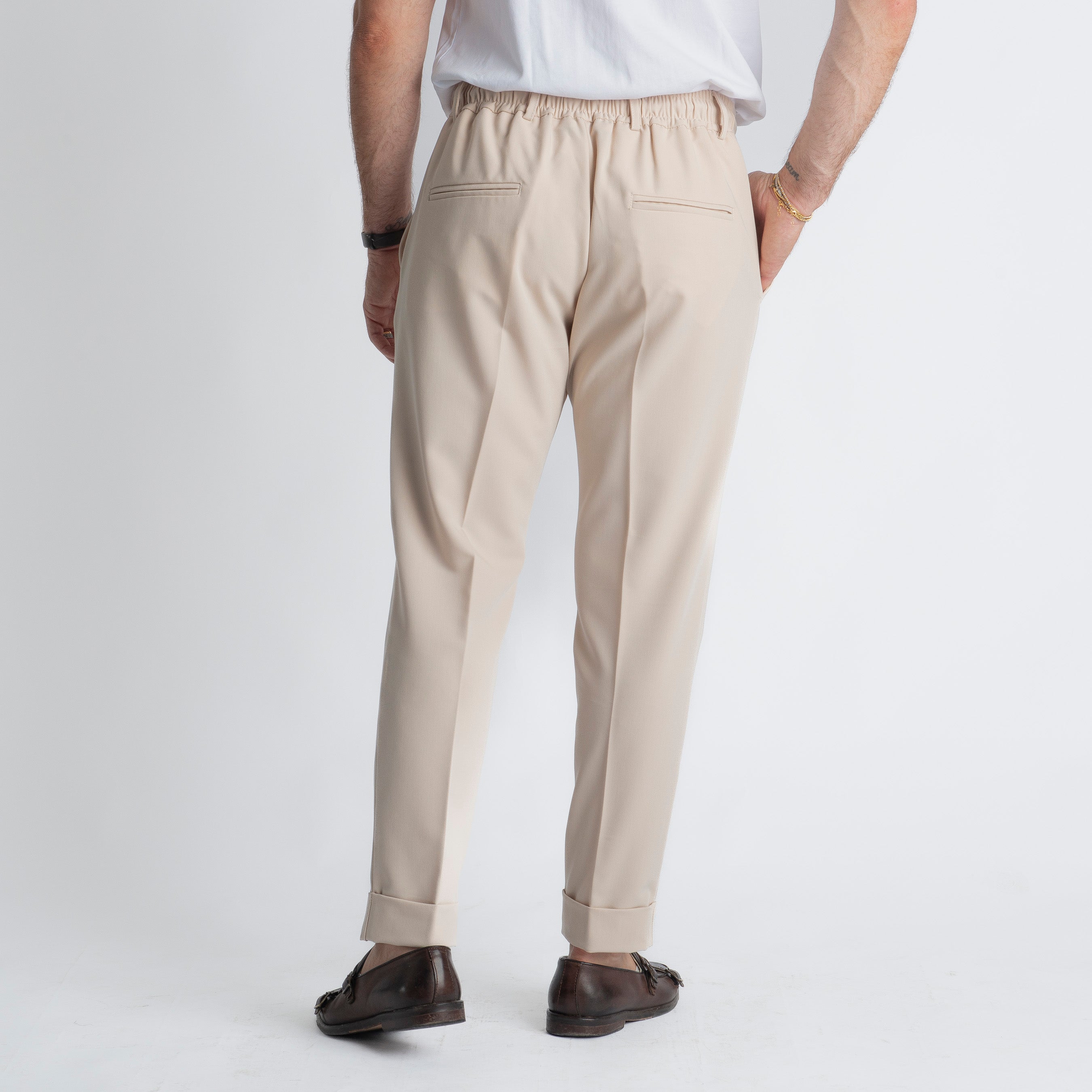 Pantalaccio Fresco Lana Ischia Beige