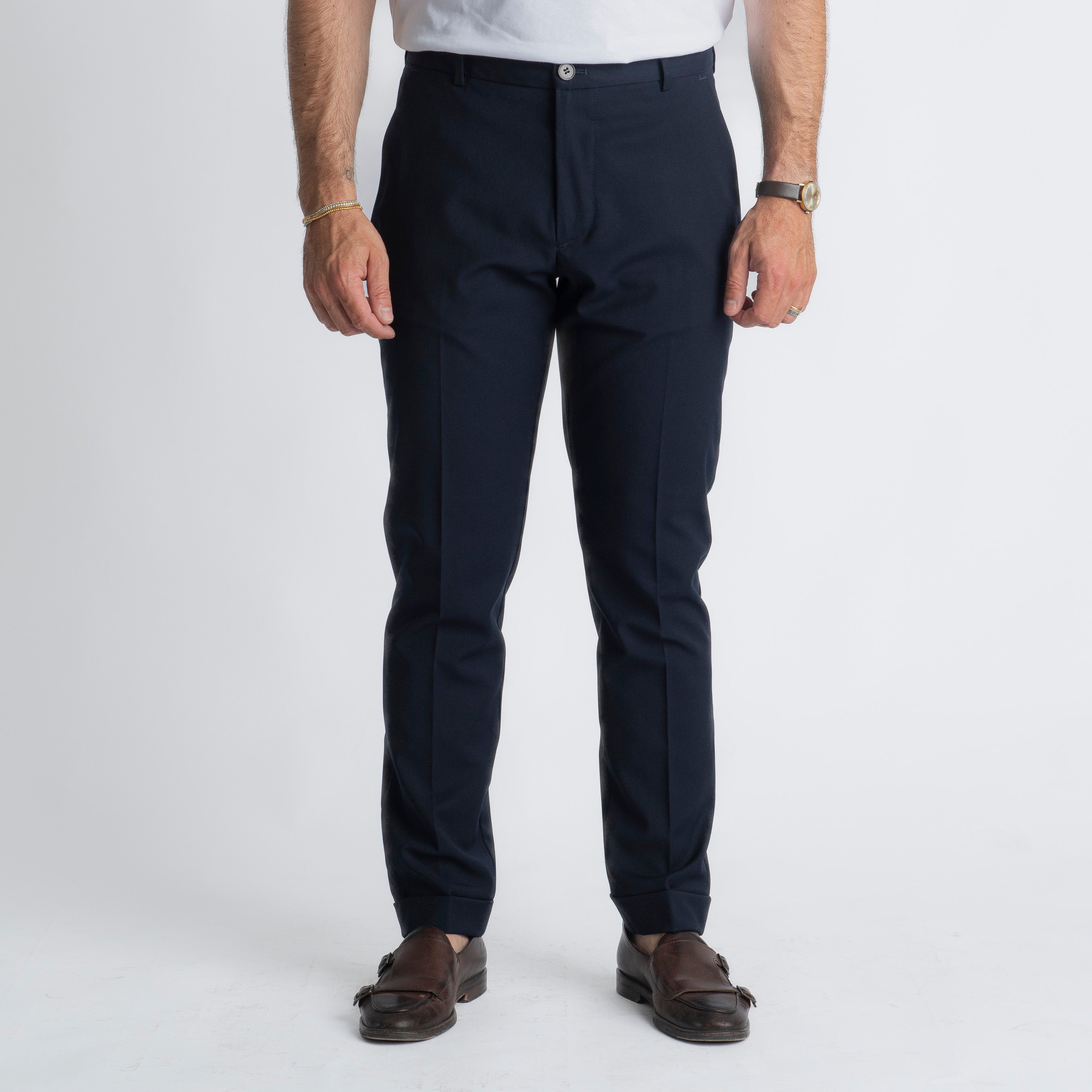 Pantalone Napoli Fresco Lana Blu