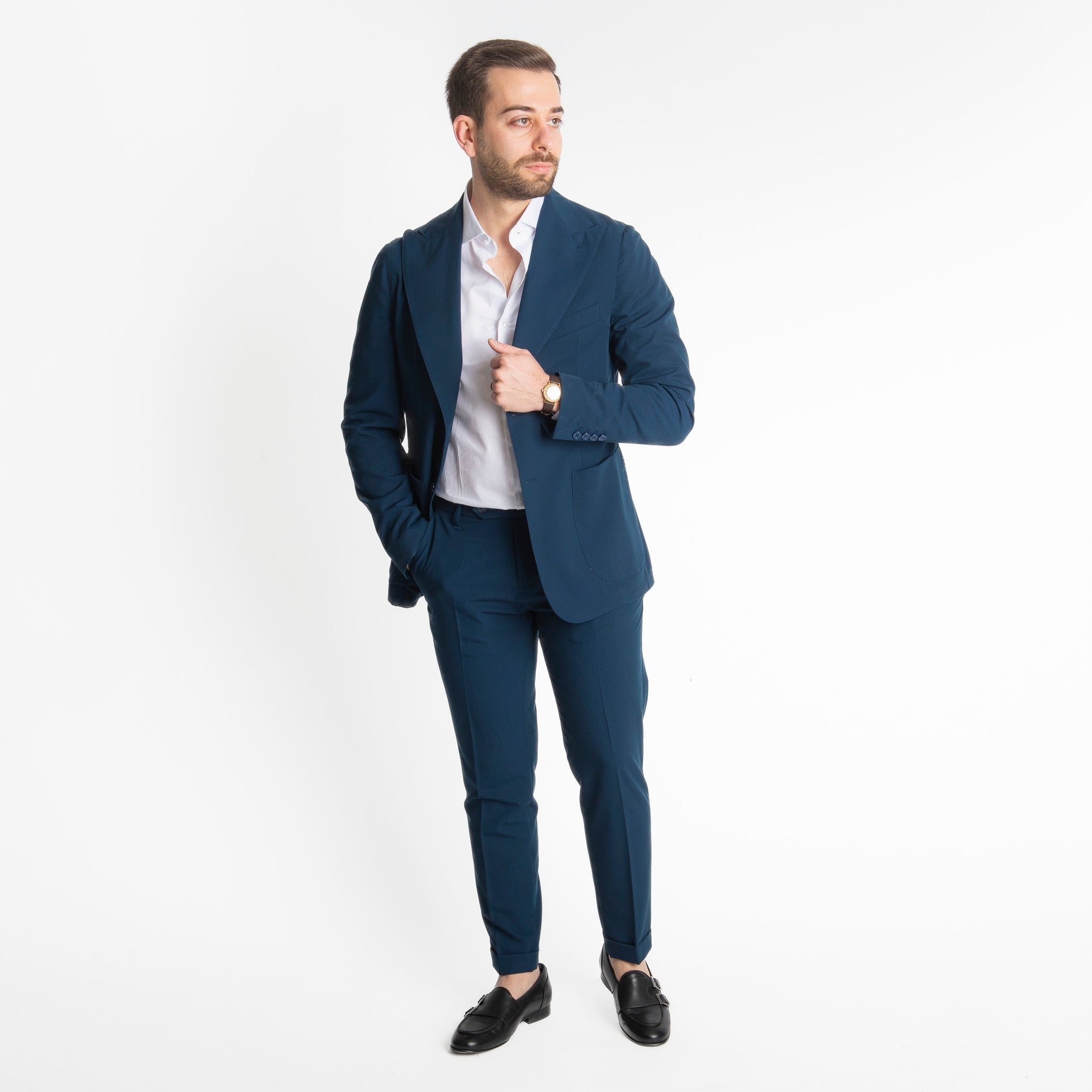 Abito Miller Mono Petto Blu Navy