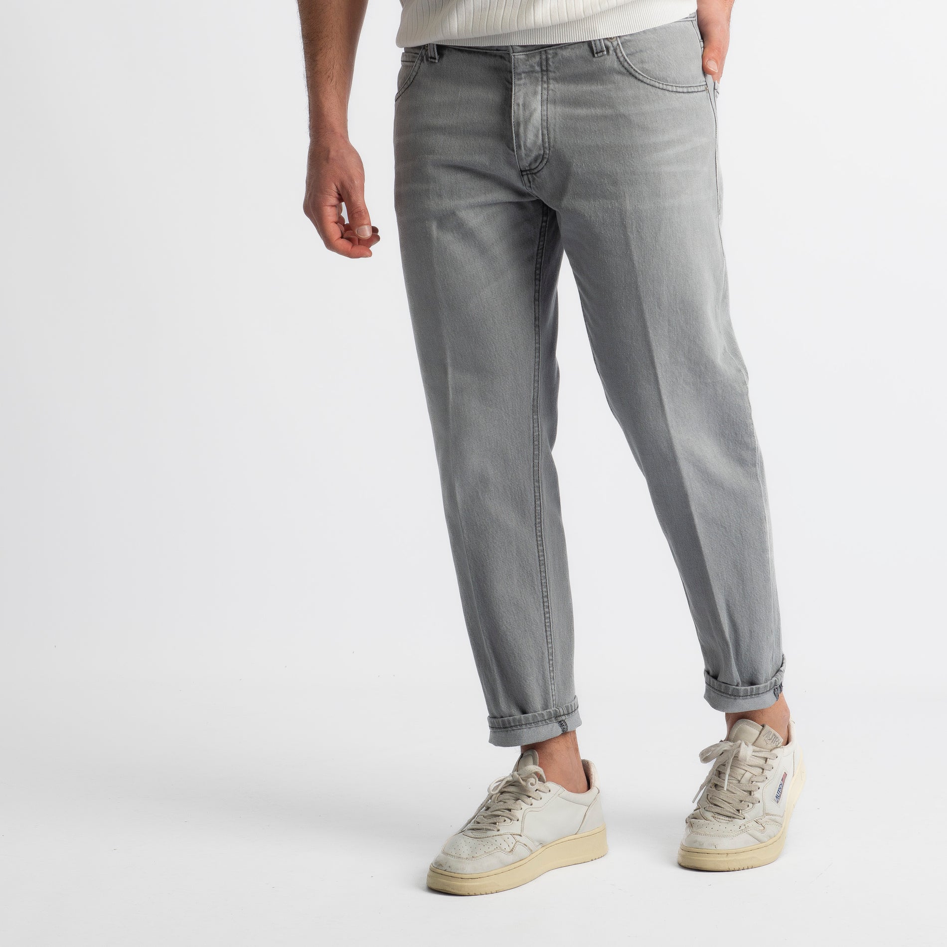 Jeans Straight Fit Stone Grey