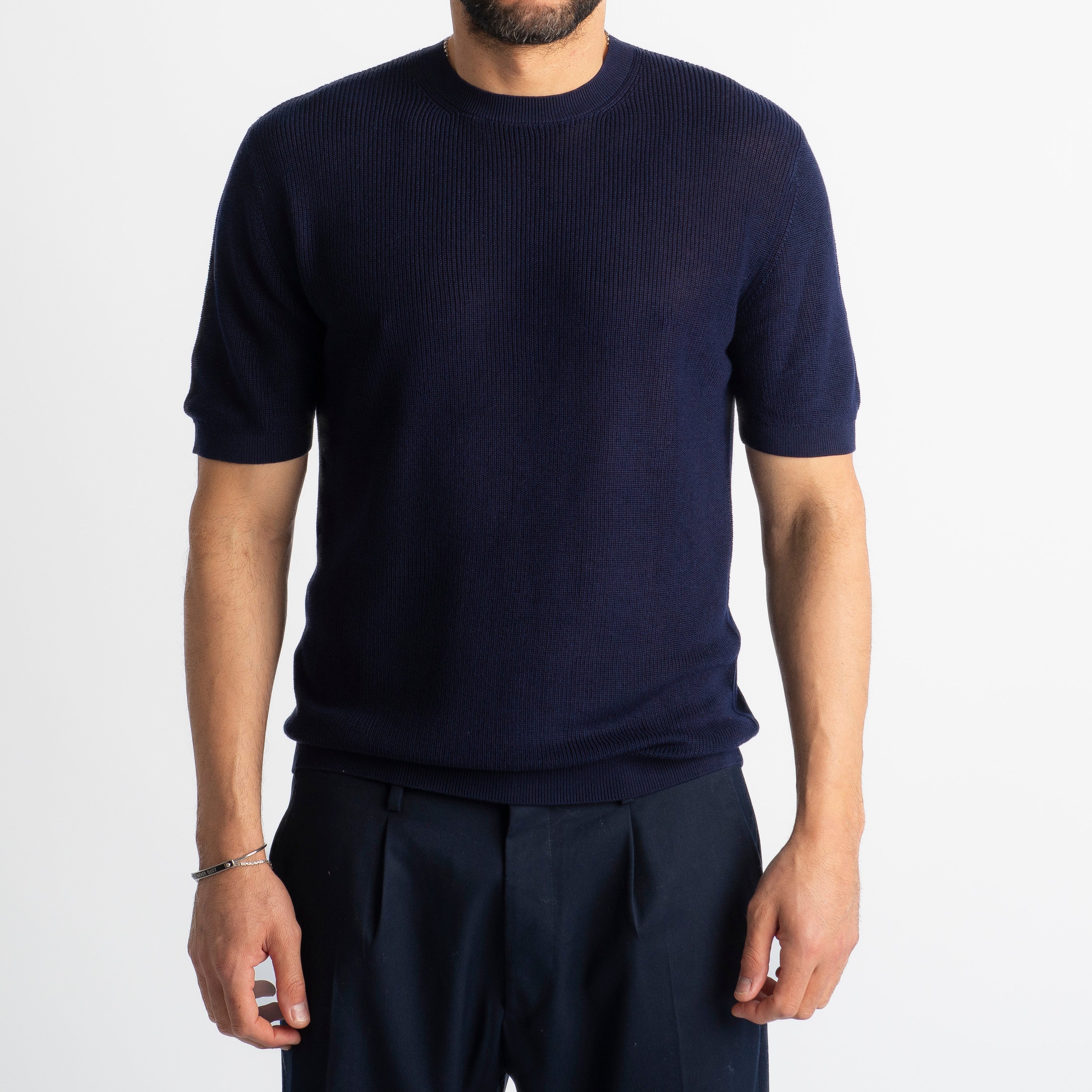 T-Shirt Girocollo Costa Inglese Blu