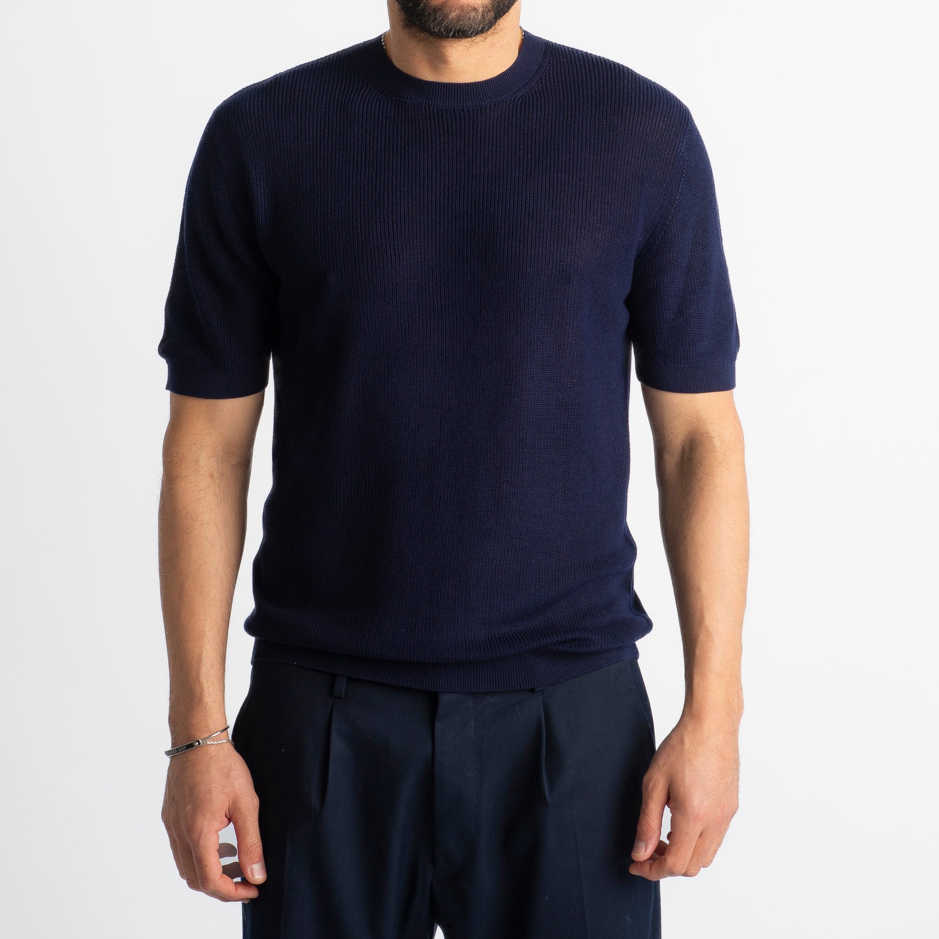 T-Shirt Girocollo Costa Inglese Blu