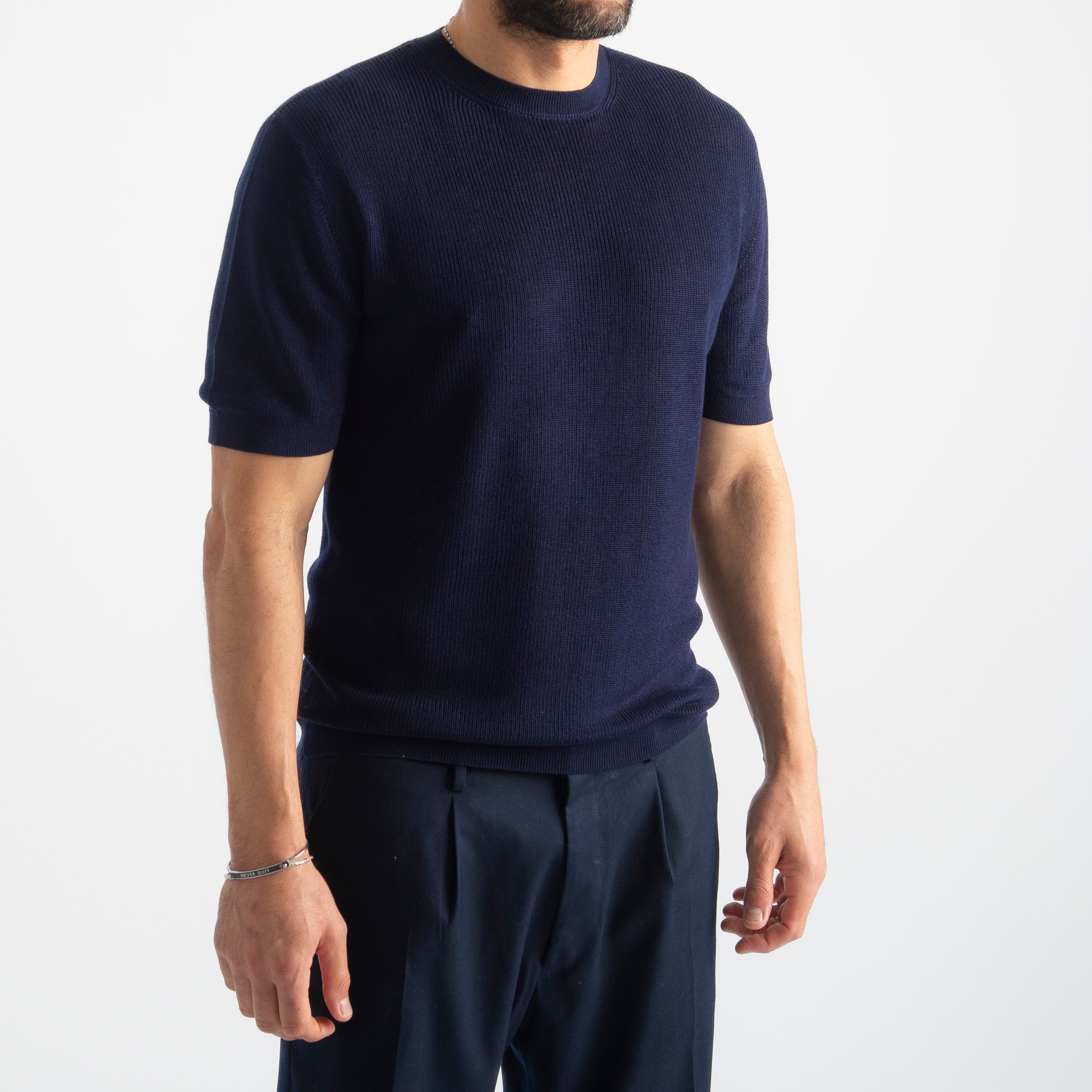 T-Shirt Girocollo Costa Inglese Blu