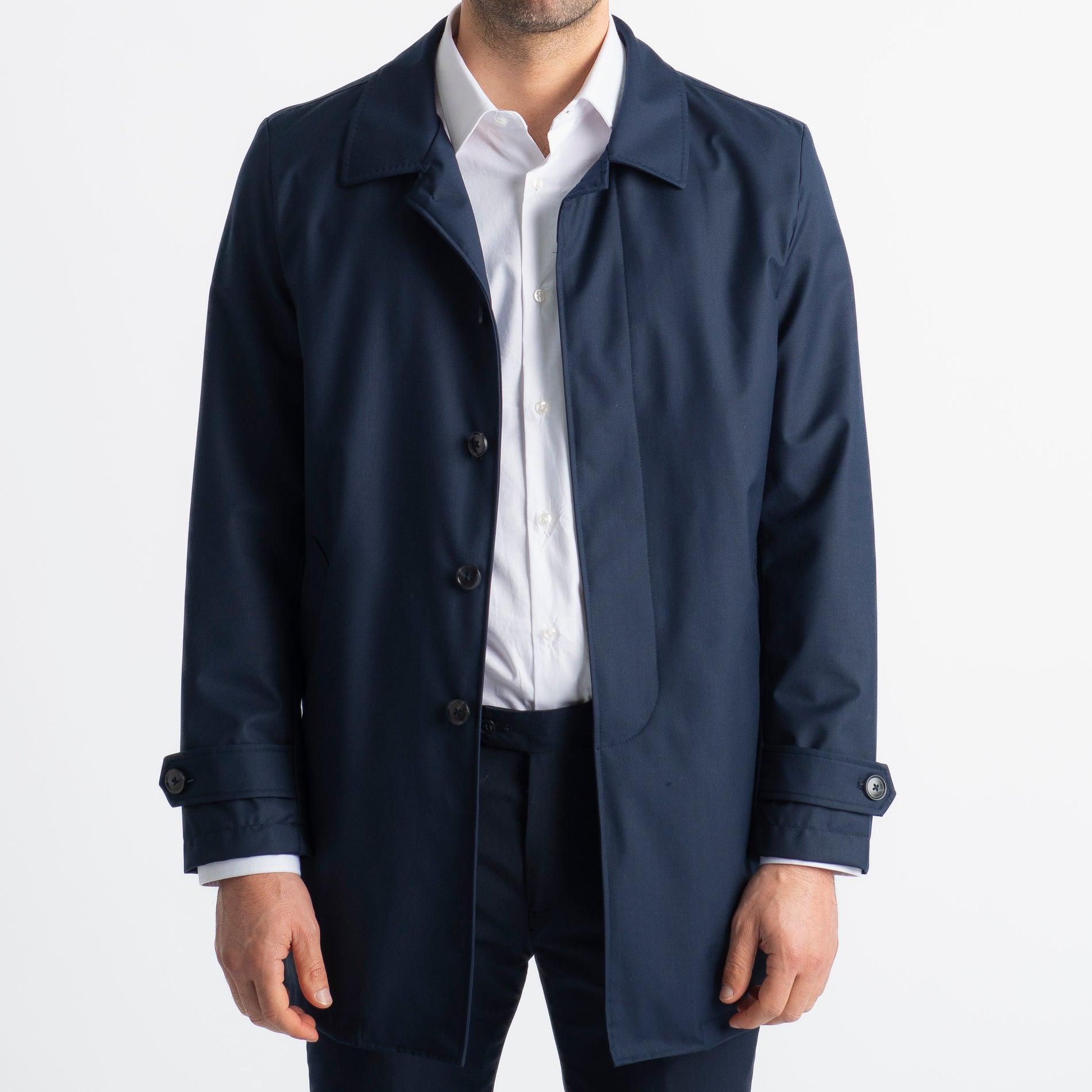 Trench Uomo GA18201 Blu