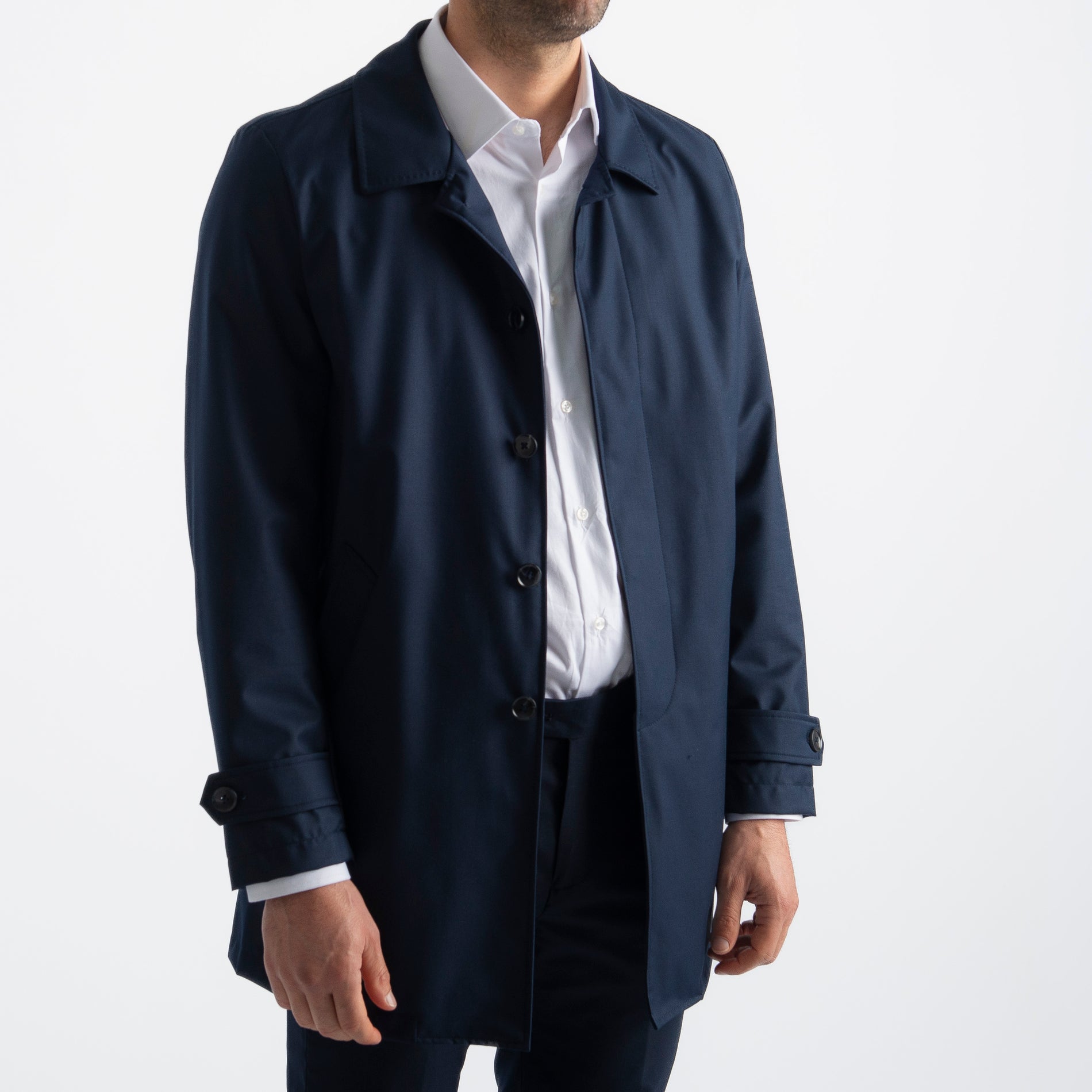 Trench Uomo GA18201 Blu