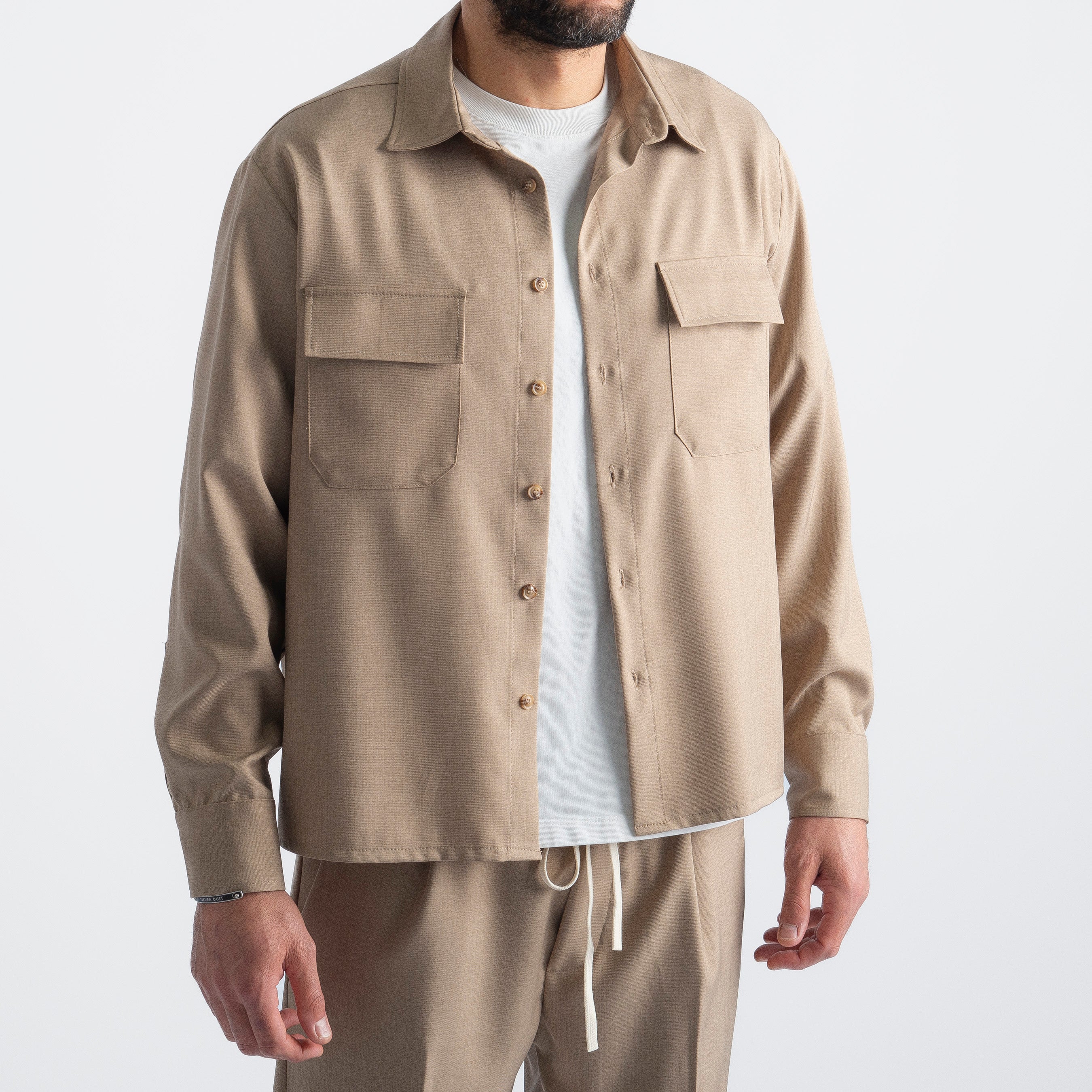 Overshirt After 91 Beige
