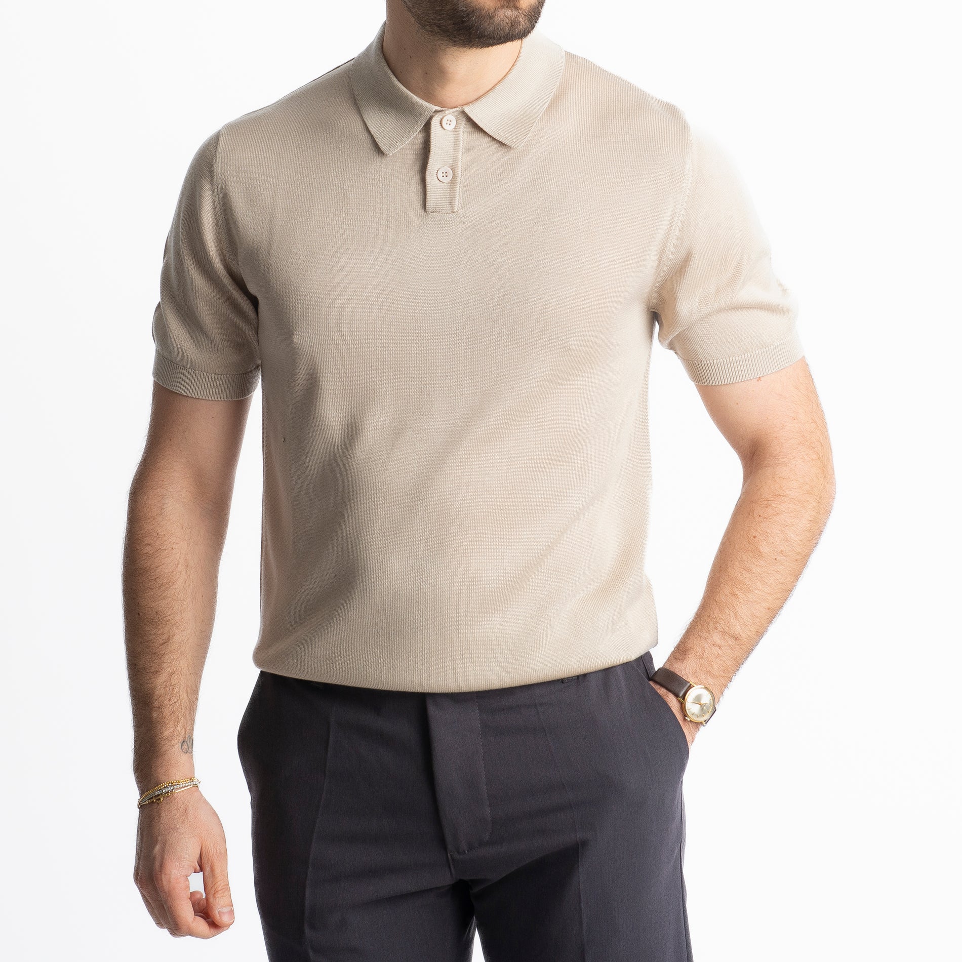 Polo Uomo 86301 Beige