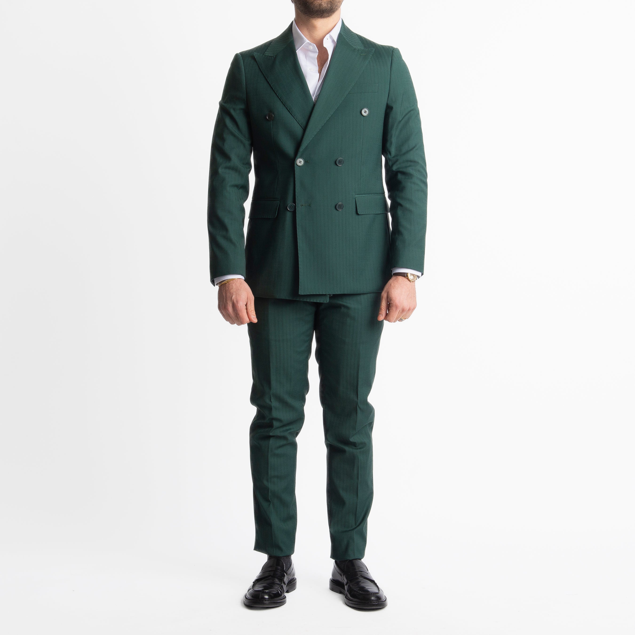Abito Doppiopetto Solaro Verde Loden